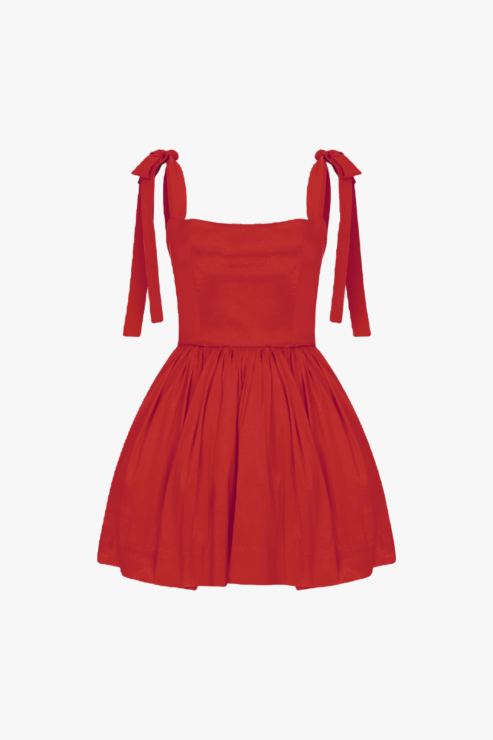 Sibby Mini Dress in Rouge in Red made by Nazli Ceren