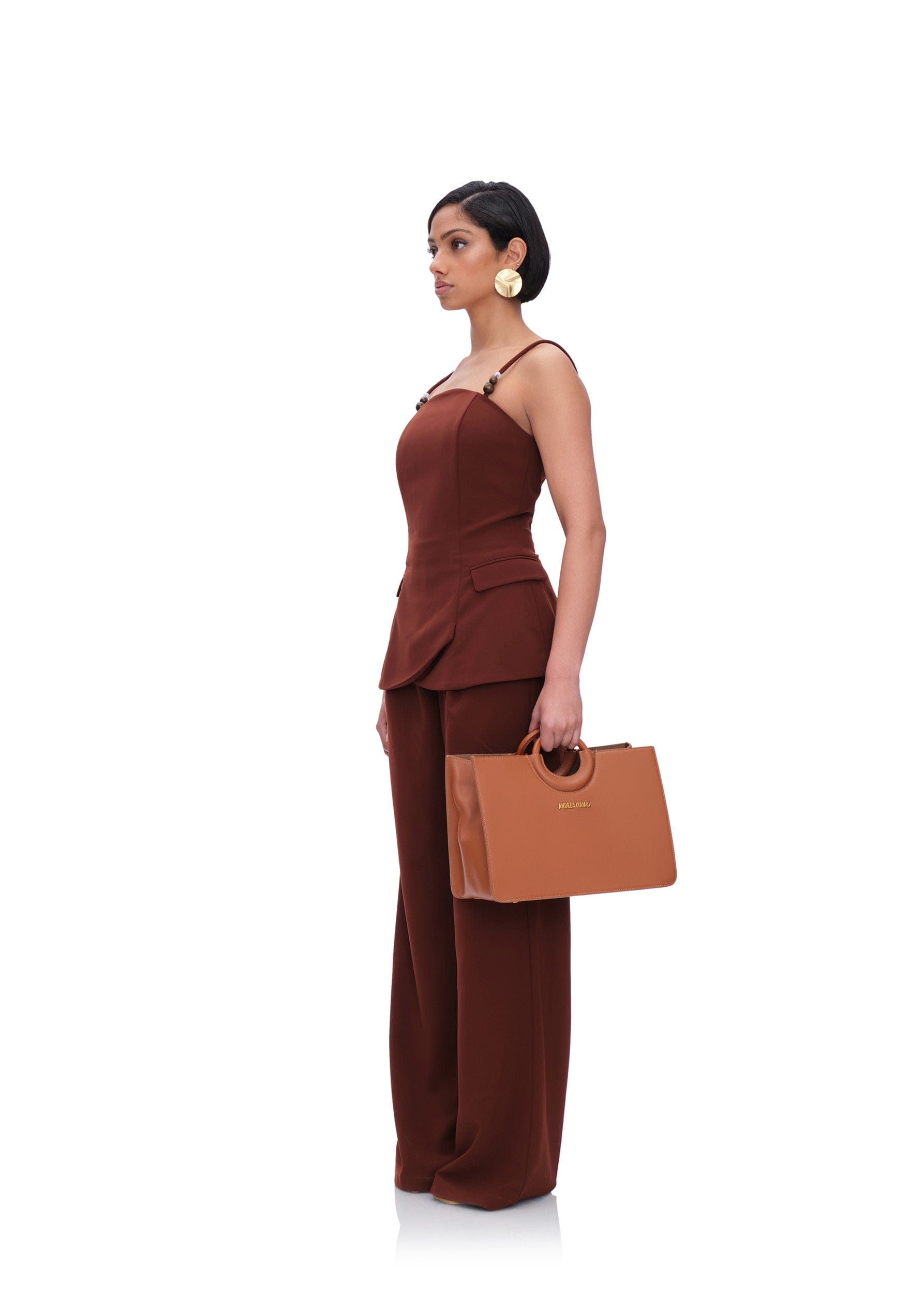 VARU TOP - CINNAMON made by Andrea Iyamah