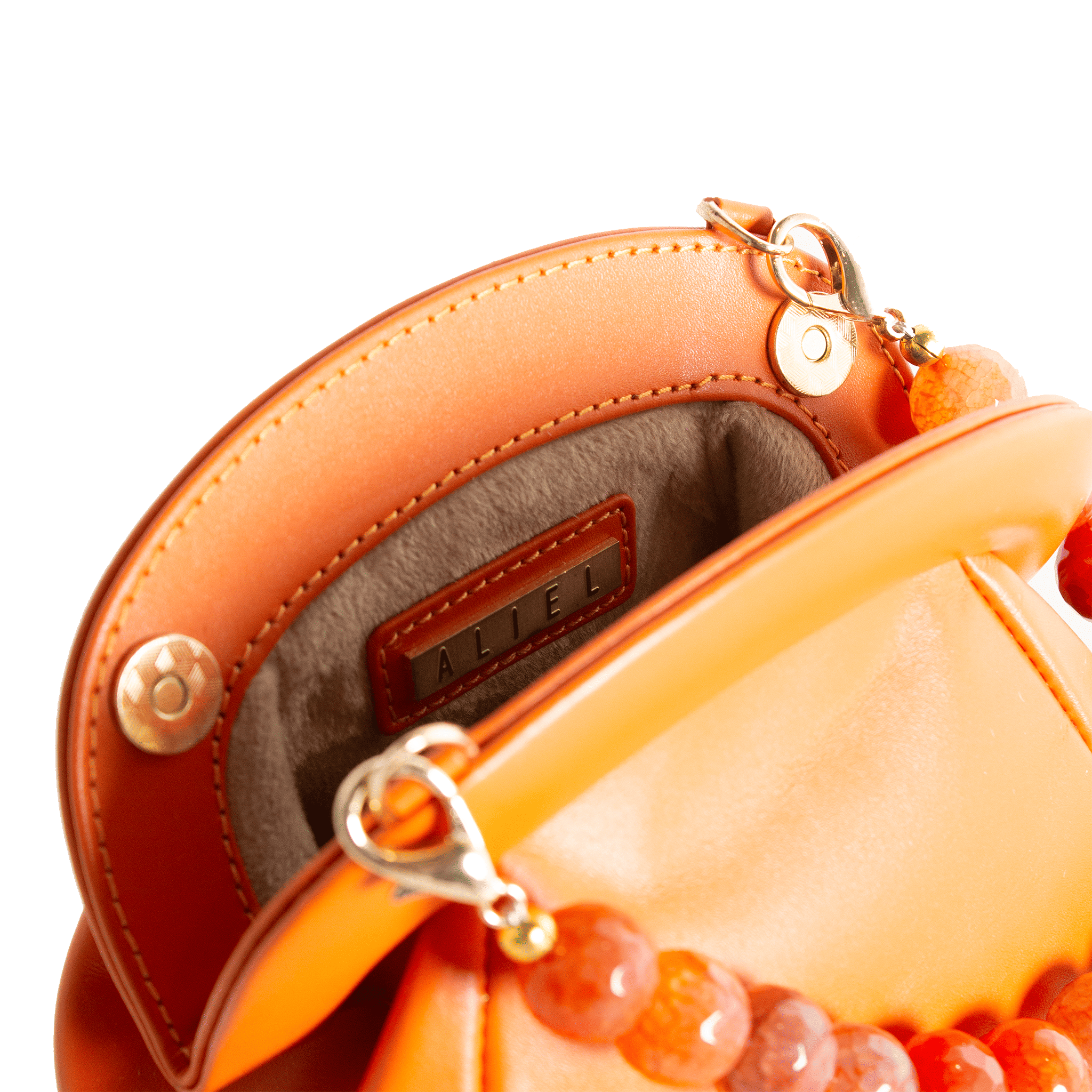 Hamsa - Orange - Mini Bag made by ALIEL