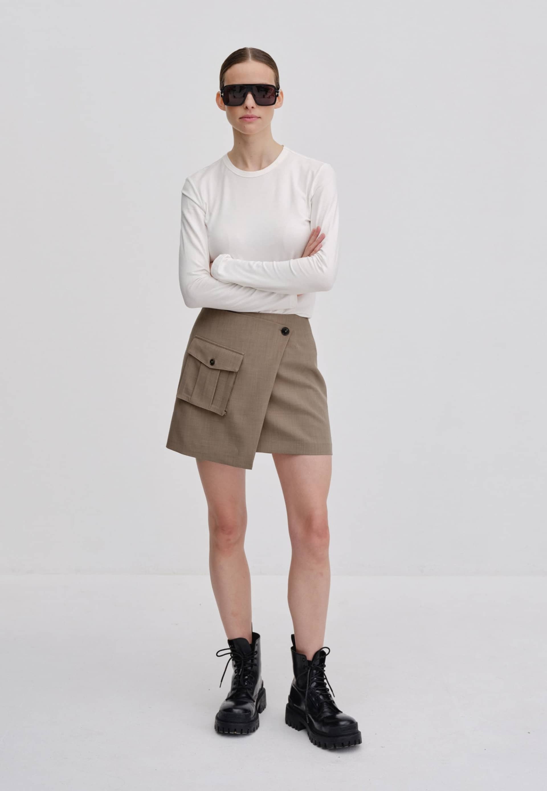 Carolina Skirt - Rock in Brown made by HERSKIND