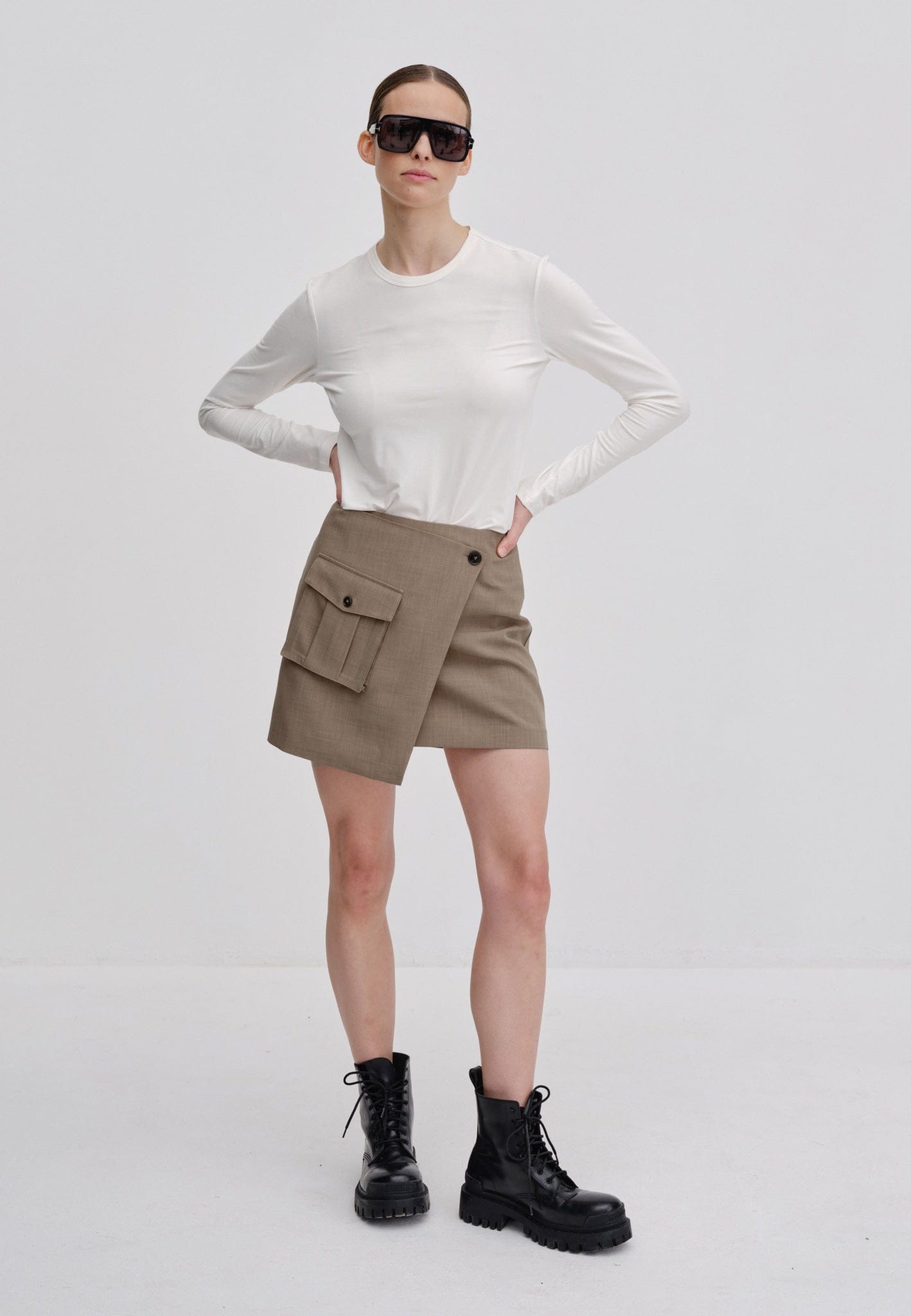 Carolina Skirt - Rock in Brown made by HERSKIND