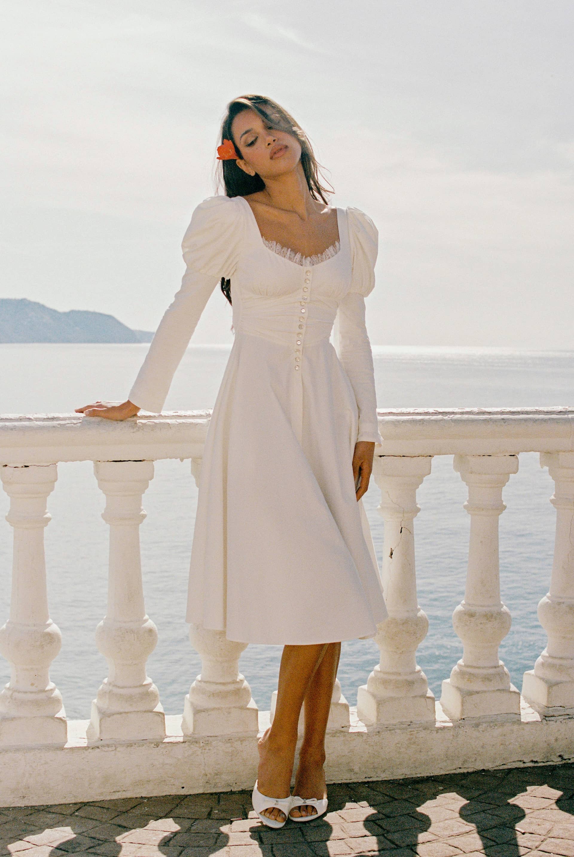 Livia Dress (White) made by Nana Jacqueline