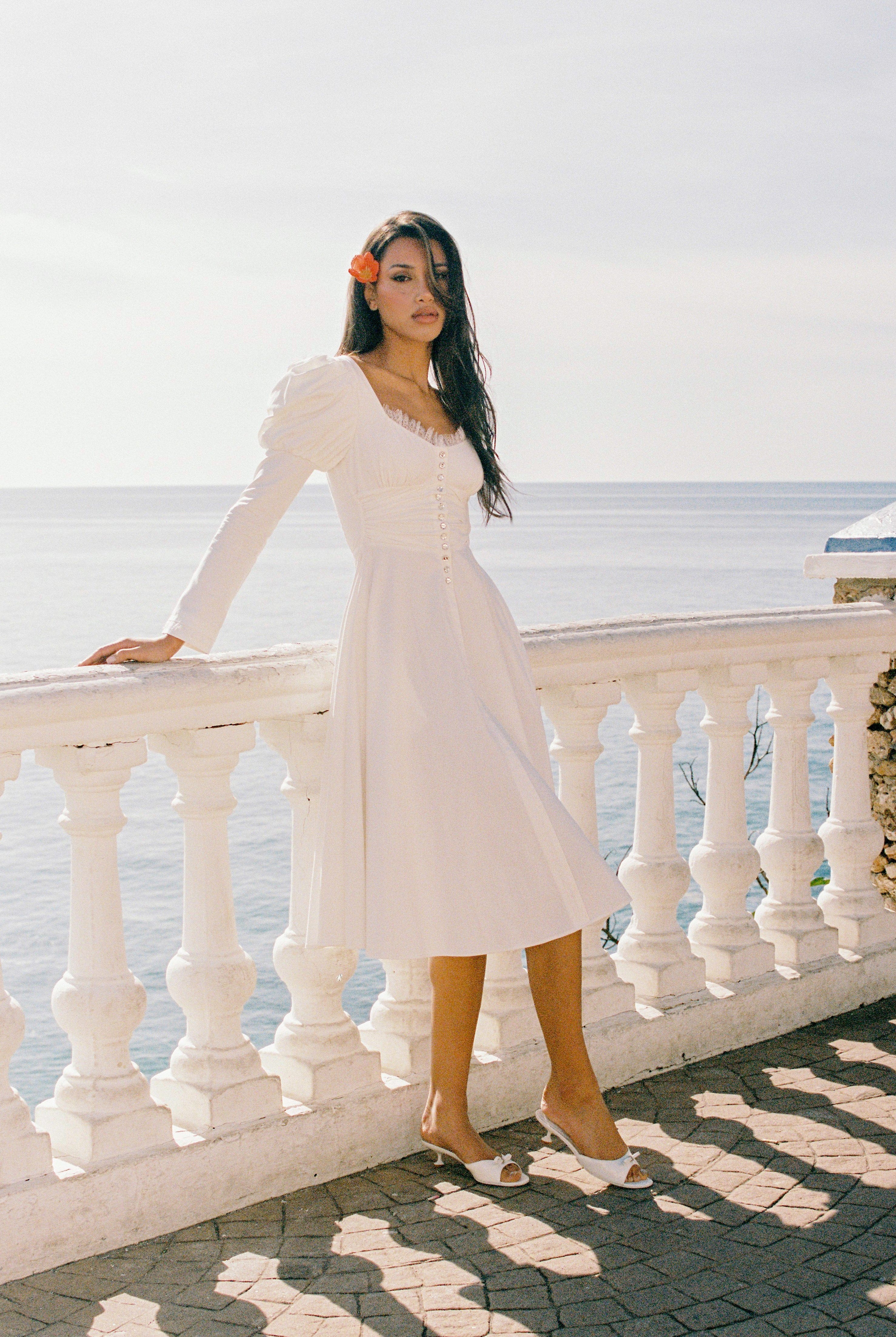 Livia Dress (White) made by Nana Jacqueline