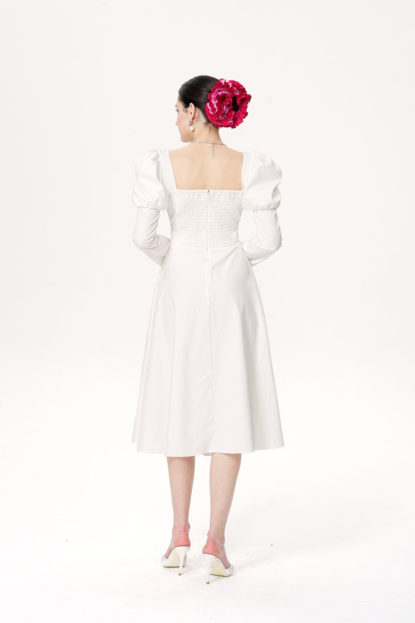 Livia Dress (White) made by Nana Jacqueline