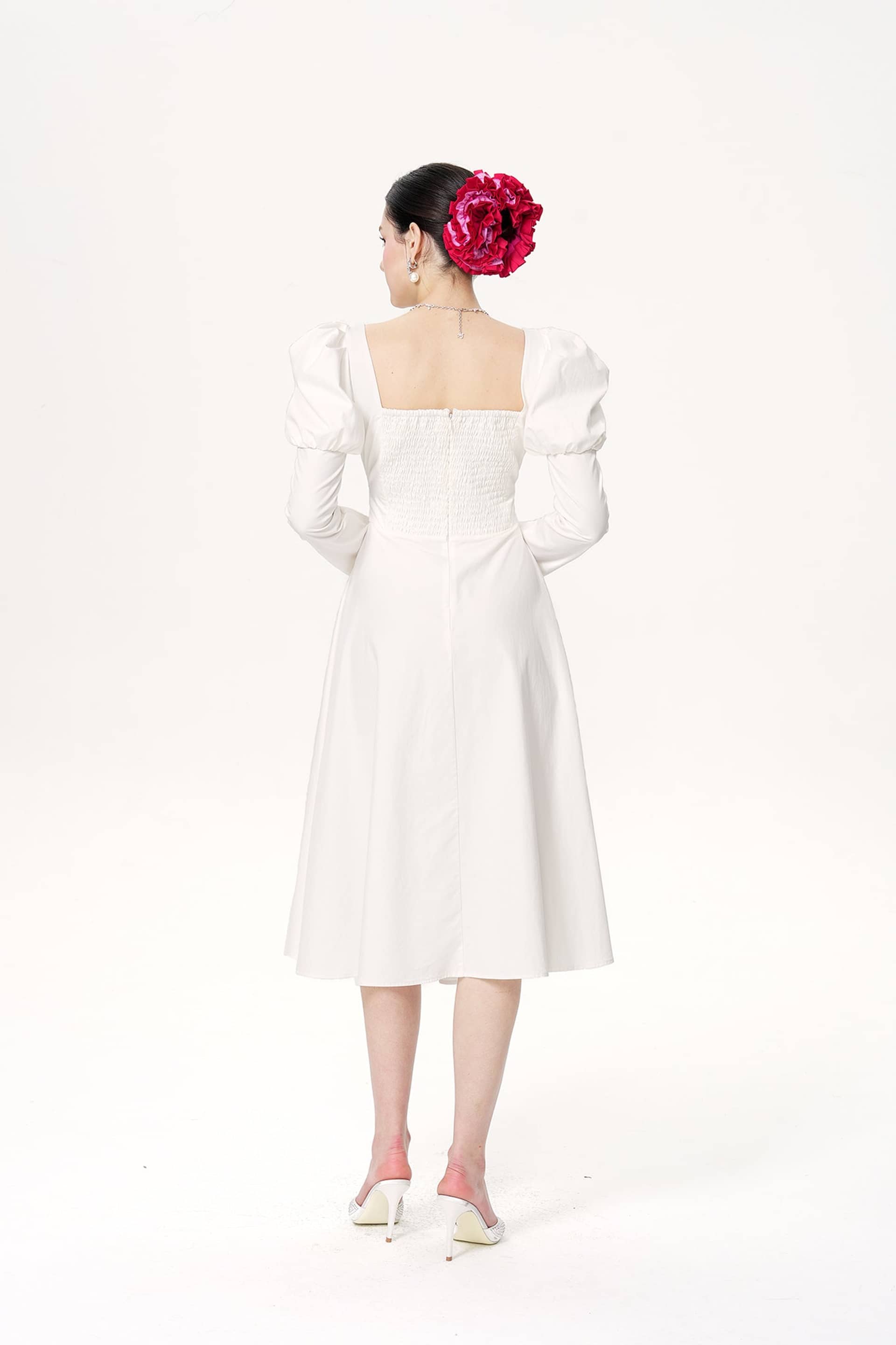 Livia Dress (White) made by Nana Jacqueline