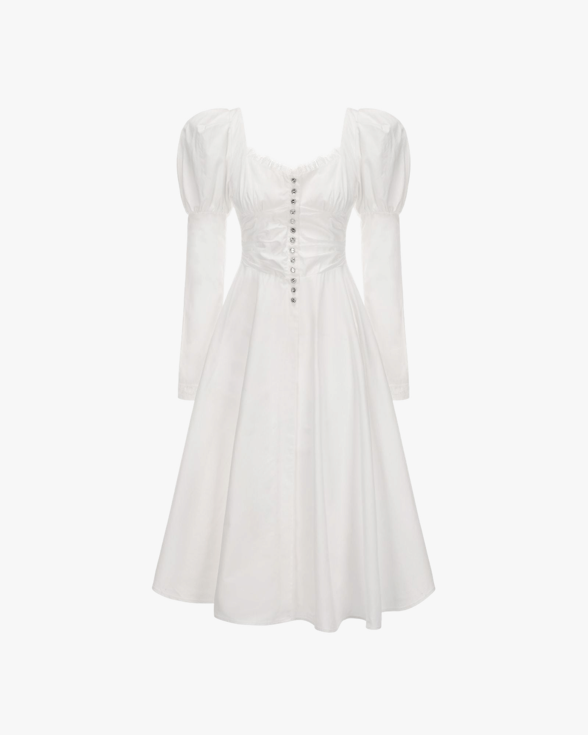 Livia Dress (White) made by Nana Jacqueline