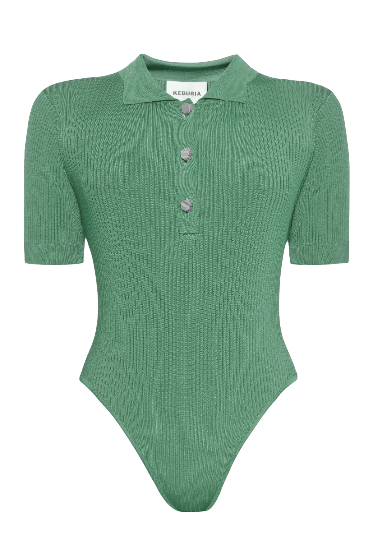 RIB KNIT BODYSUIT made by KEBURIA