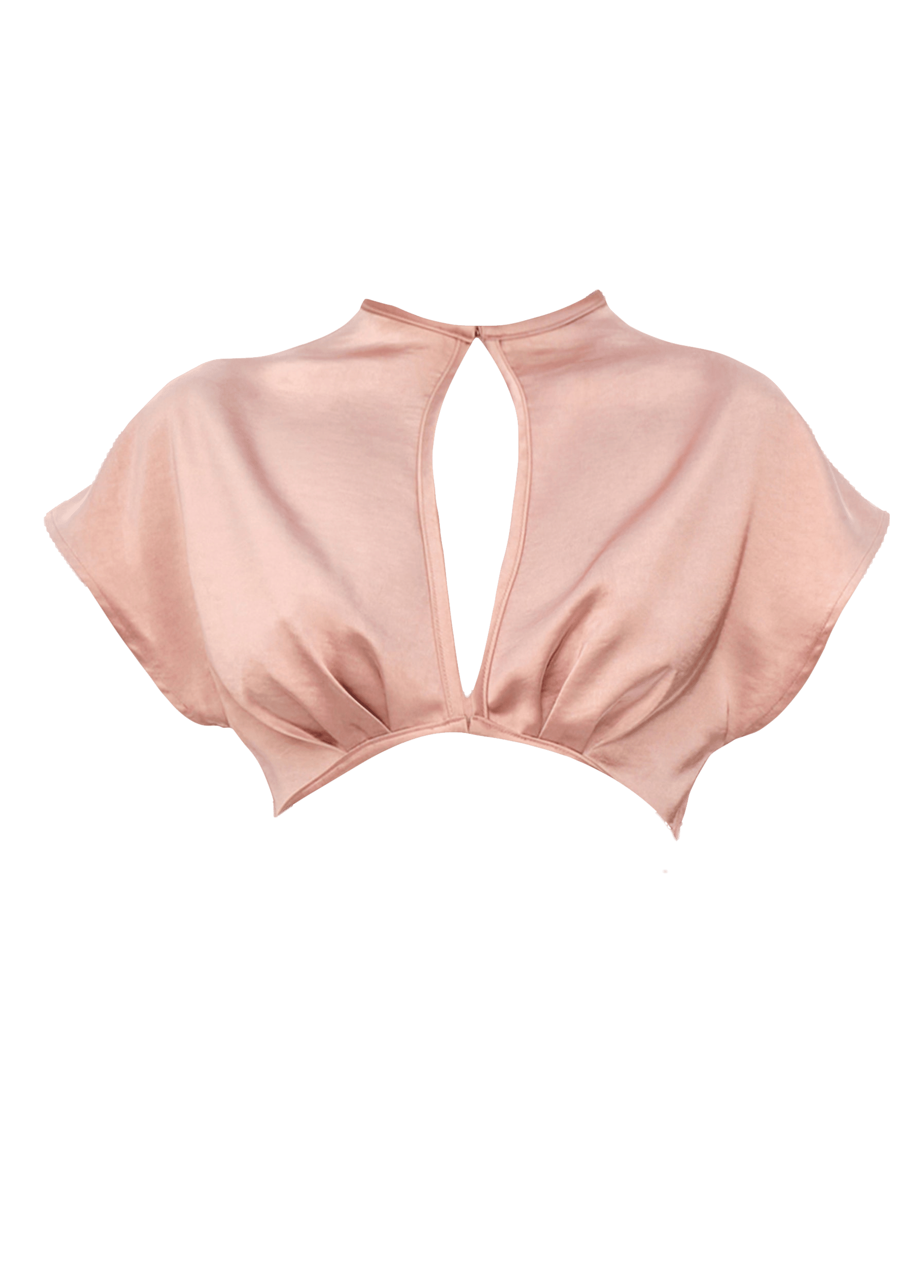 HAMI CROP TOP - PEARL PINK in Pink made by Andrea Iyamah