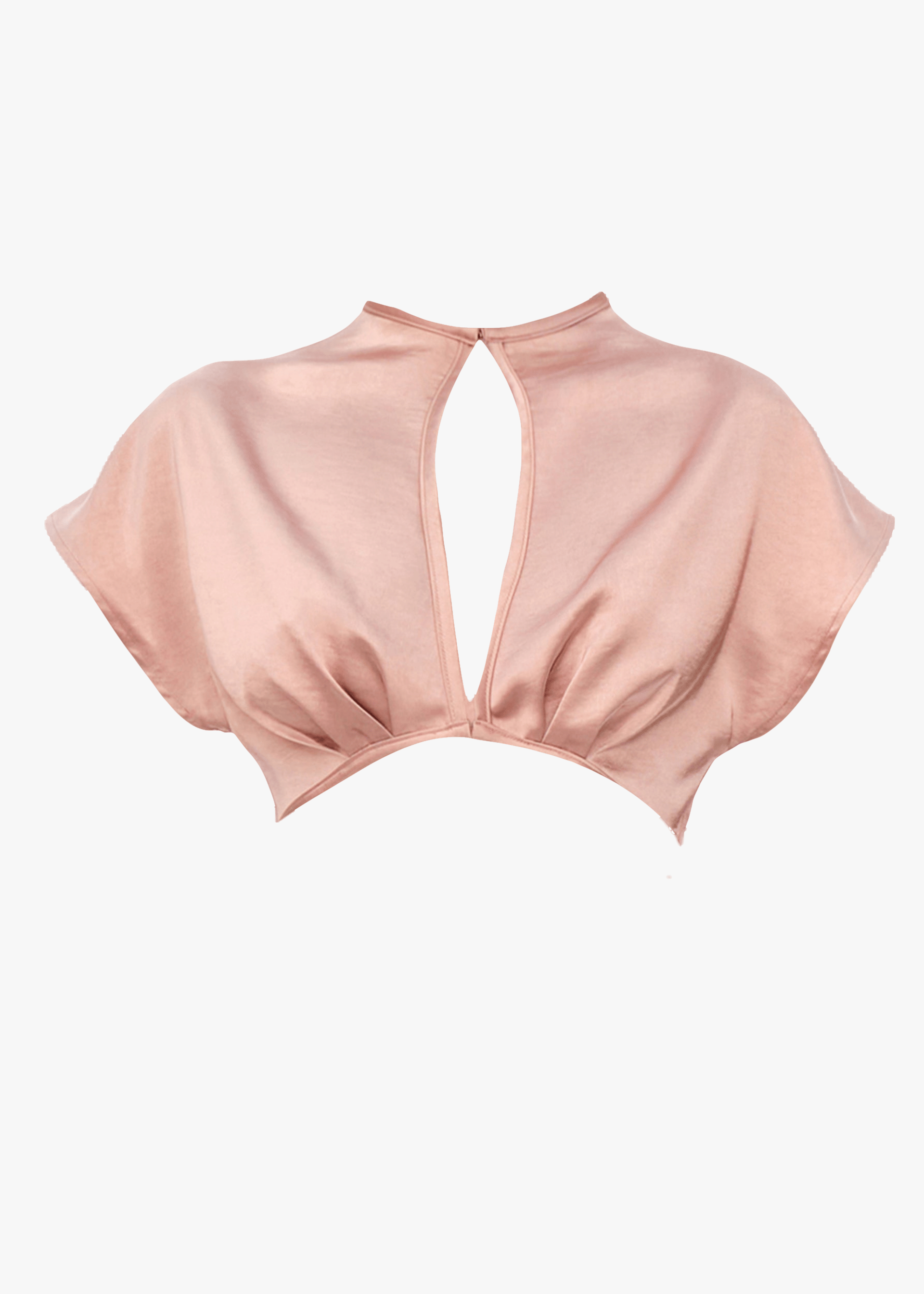 HAMI CROP TOP - PEARL PINK in Pink made by Andrea Iyamah
