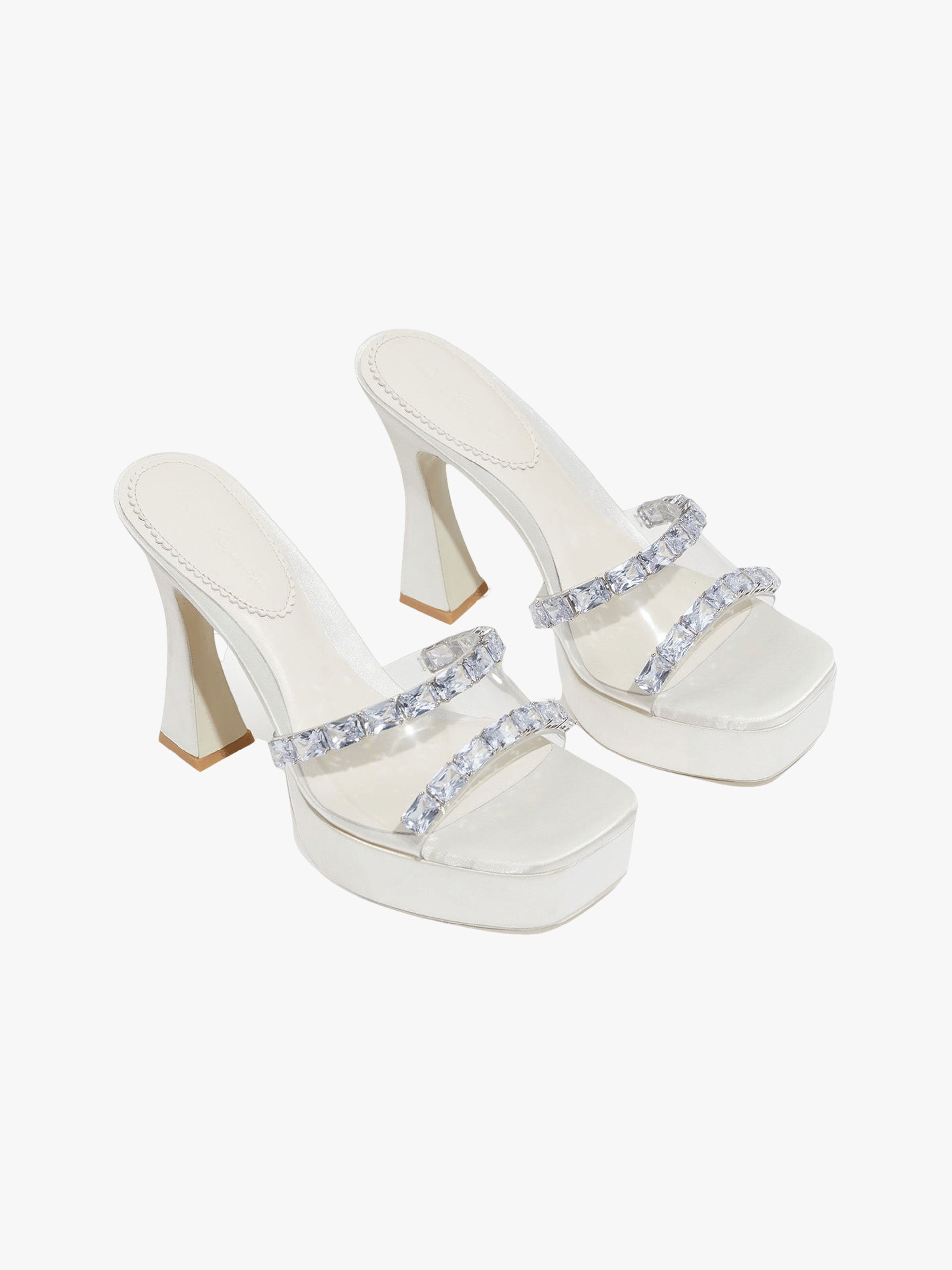 Mirabel Diamond Heels (White) made by Nana Jacqueline