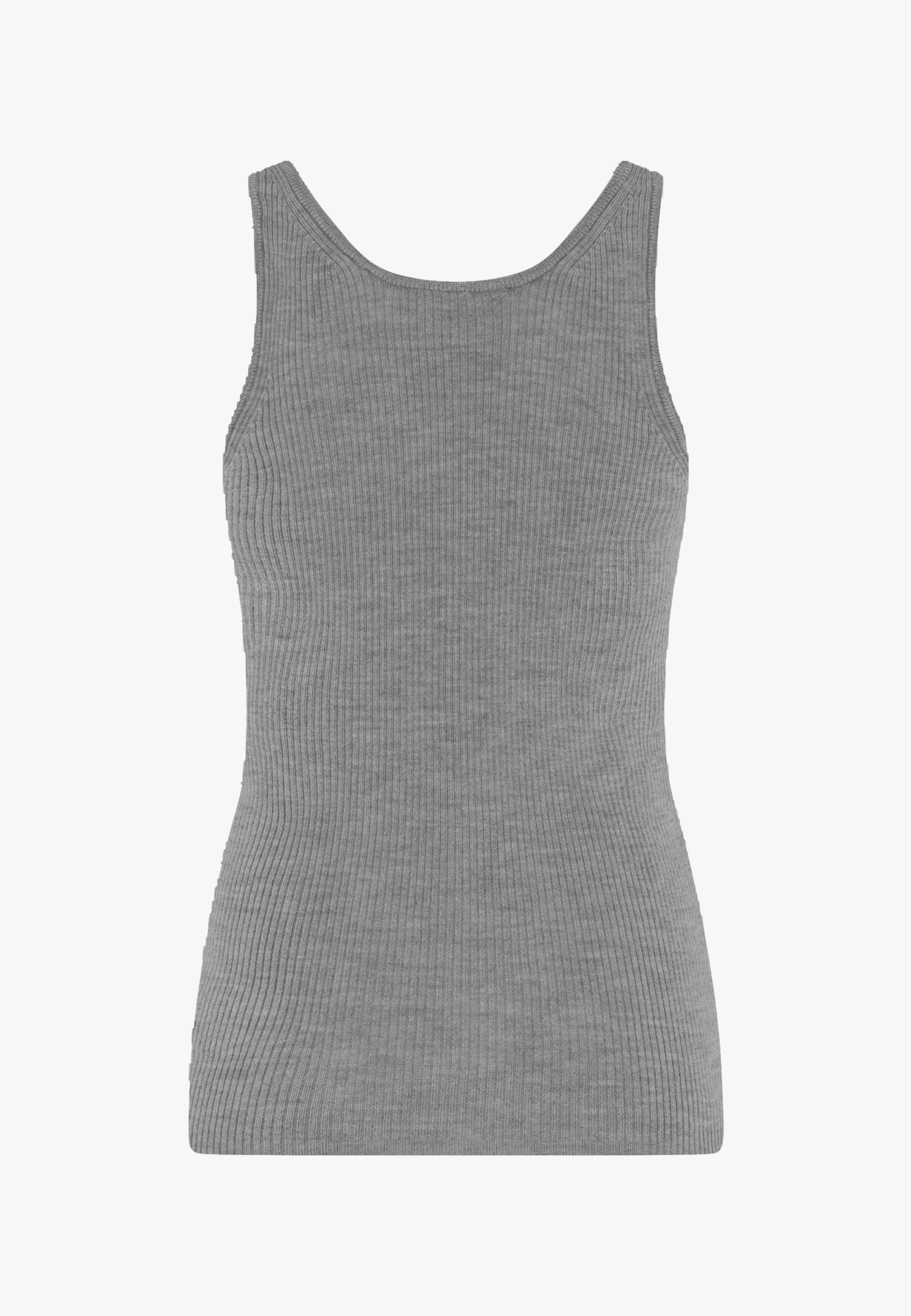 Tropea Top Merino Wool - Grey Melange in Grey made by HERSKIND
