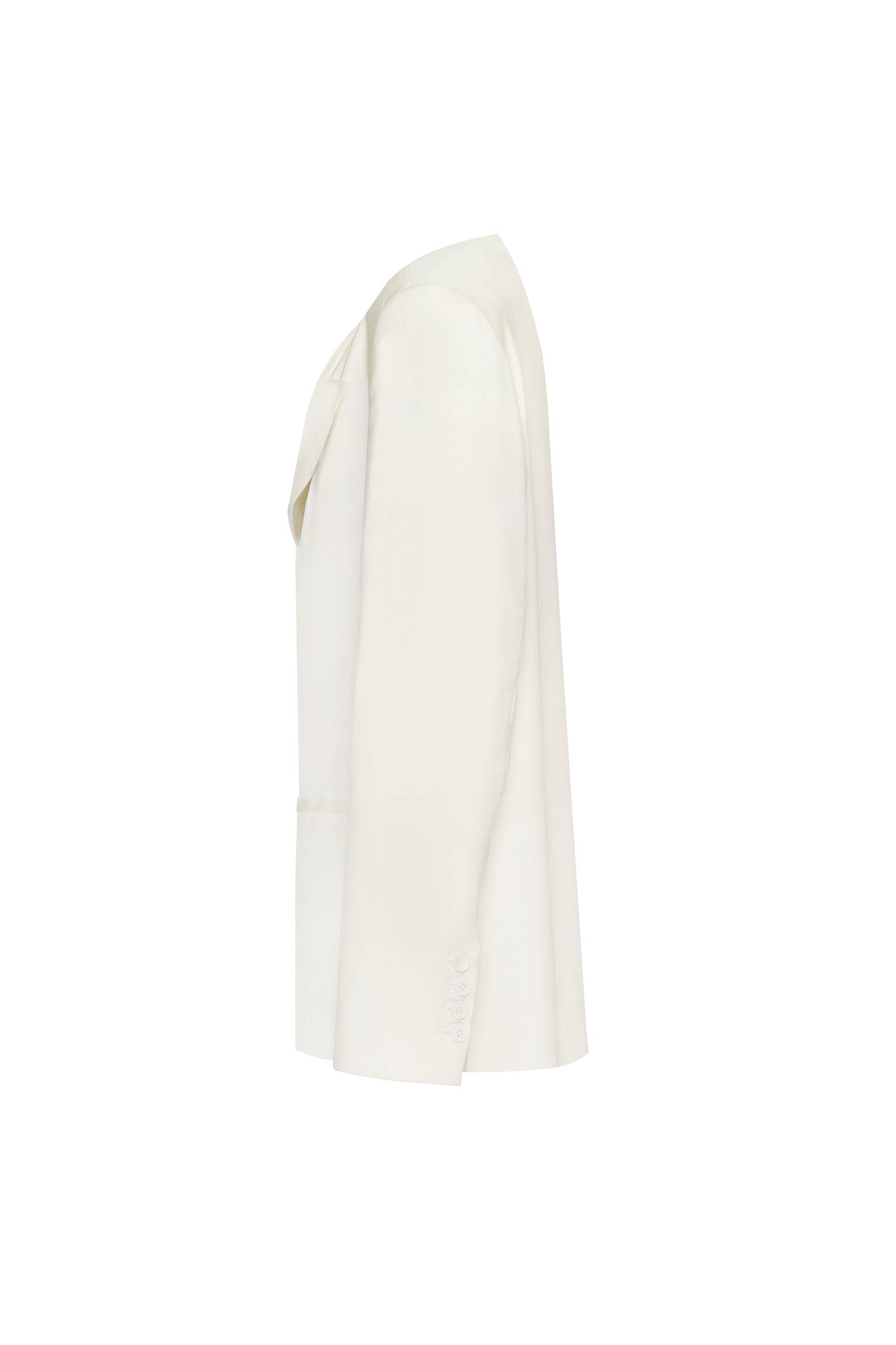 Panache white single-breasted blazer, Xo Xo made by Milla