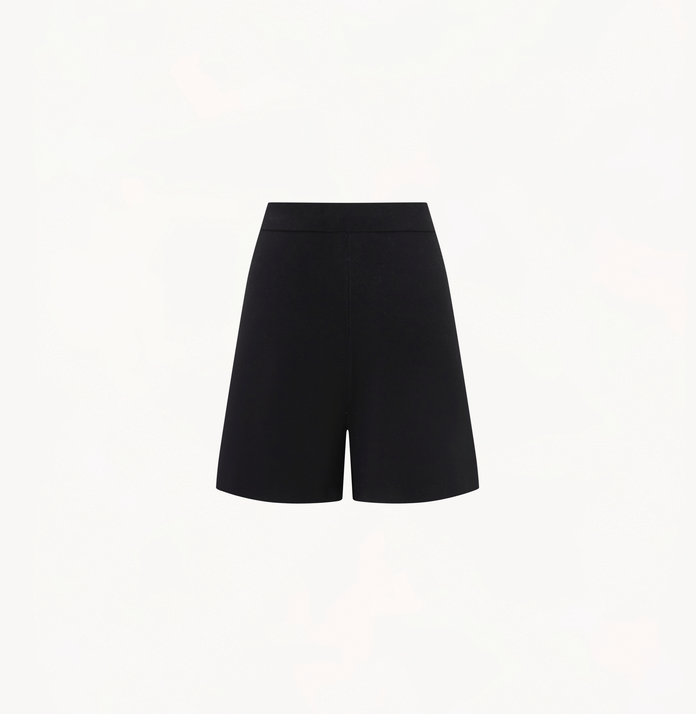 PLEATED WIDE-LEG SHORTS in Black made by CRUSH Collection