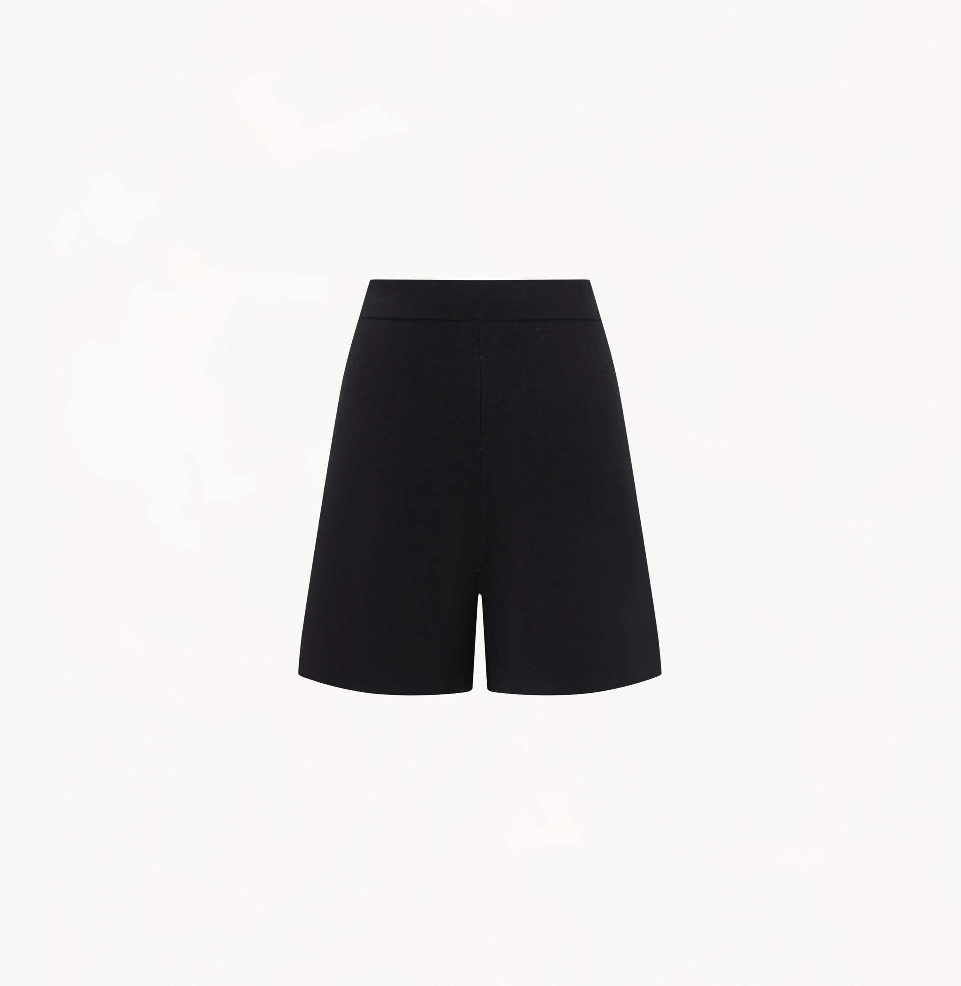 PLEATED WIDE-LEG SHORTS in Black made by CRUSH Collection