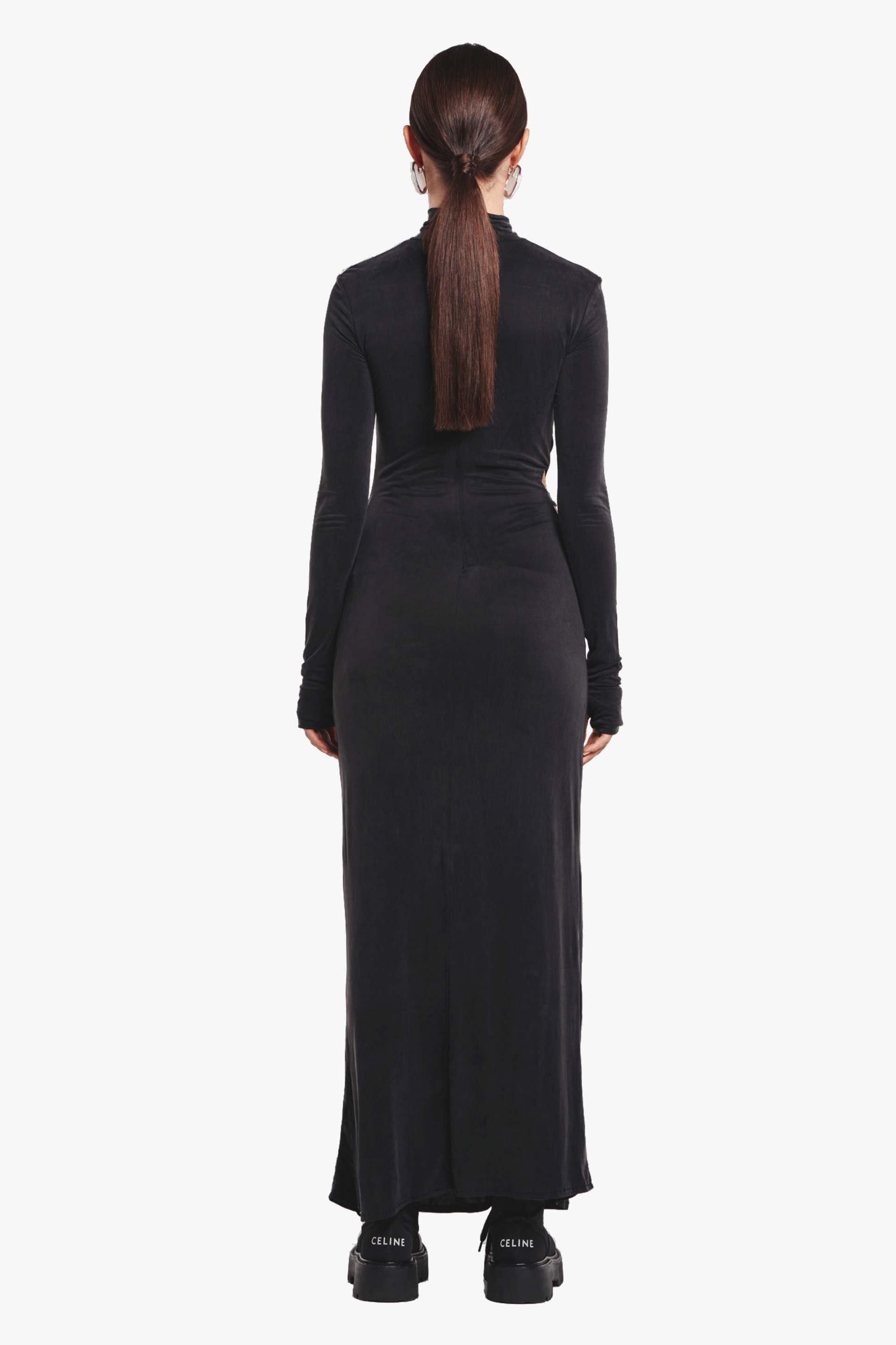 LONG CUPRO DRESS made by BENU Studio