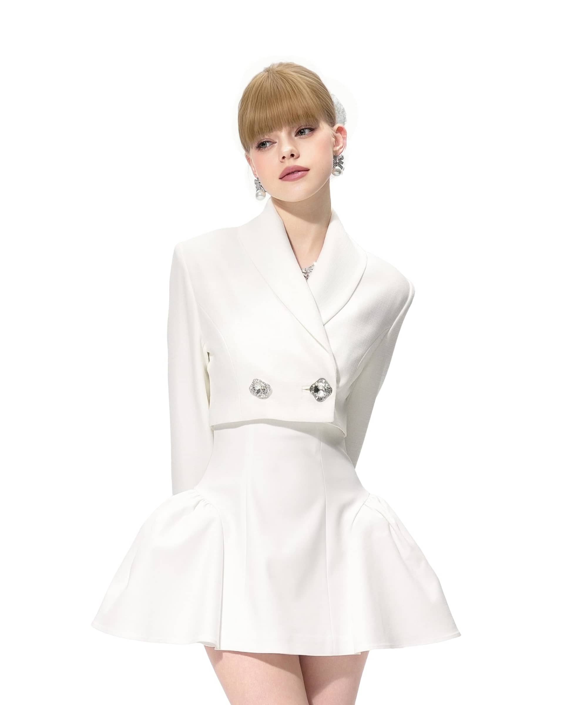 Flora Dress (White) made by Nana Jacqueline