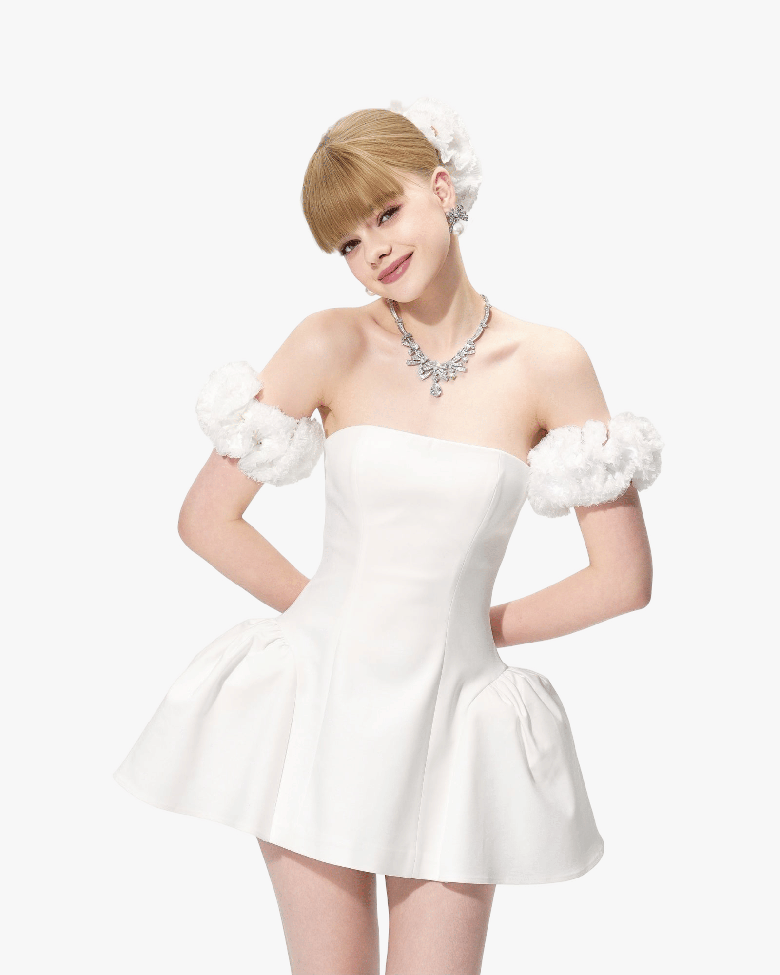 Flora Dress (White) made by Nana Jacqueline