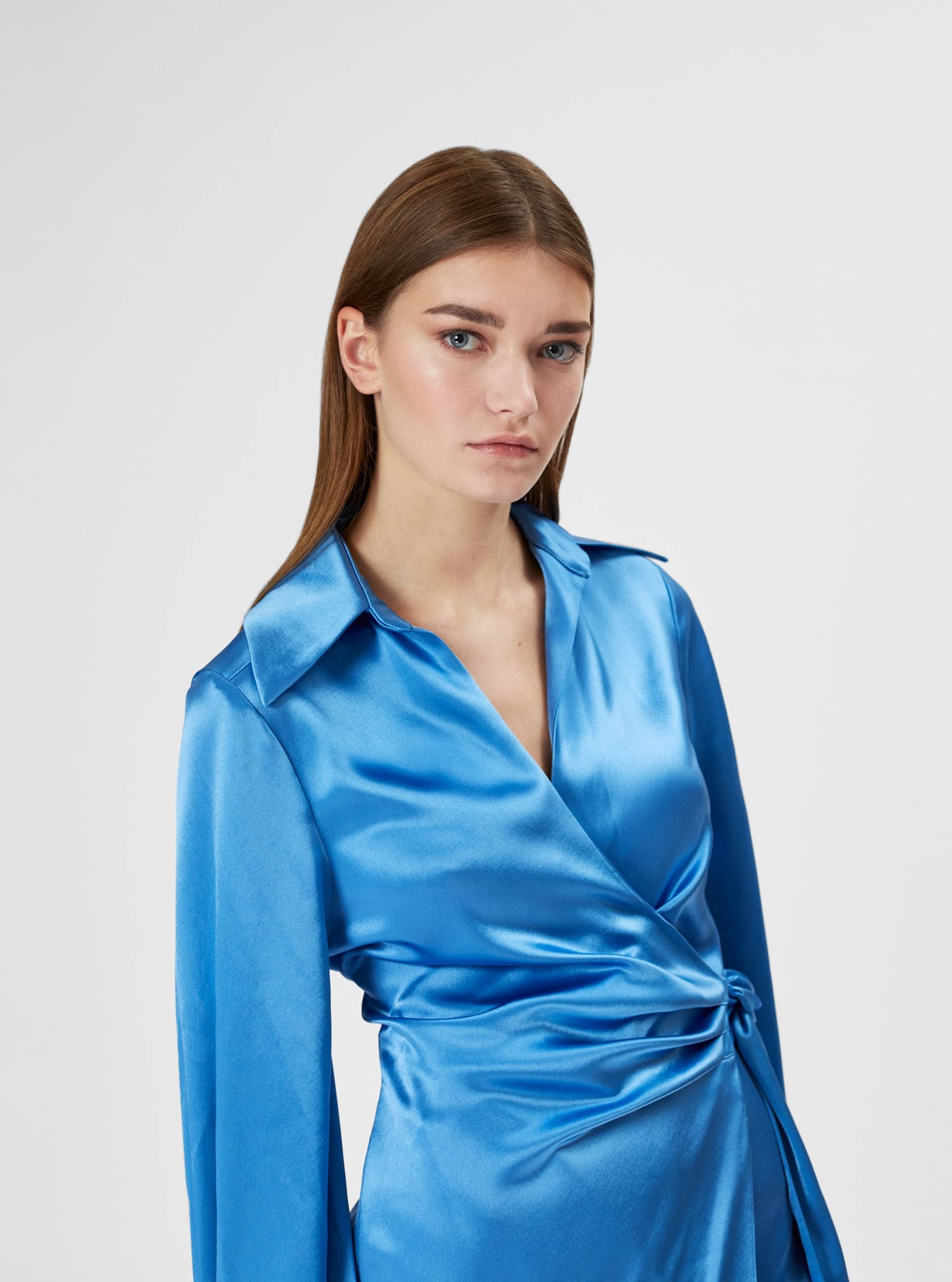 Camilla Dress in Blue made by AÉRYNE