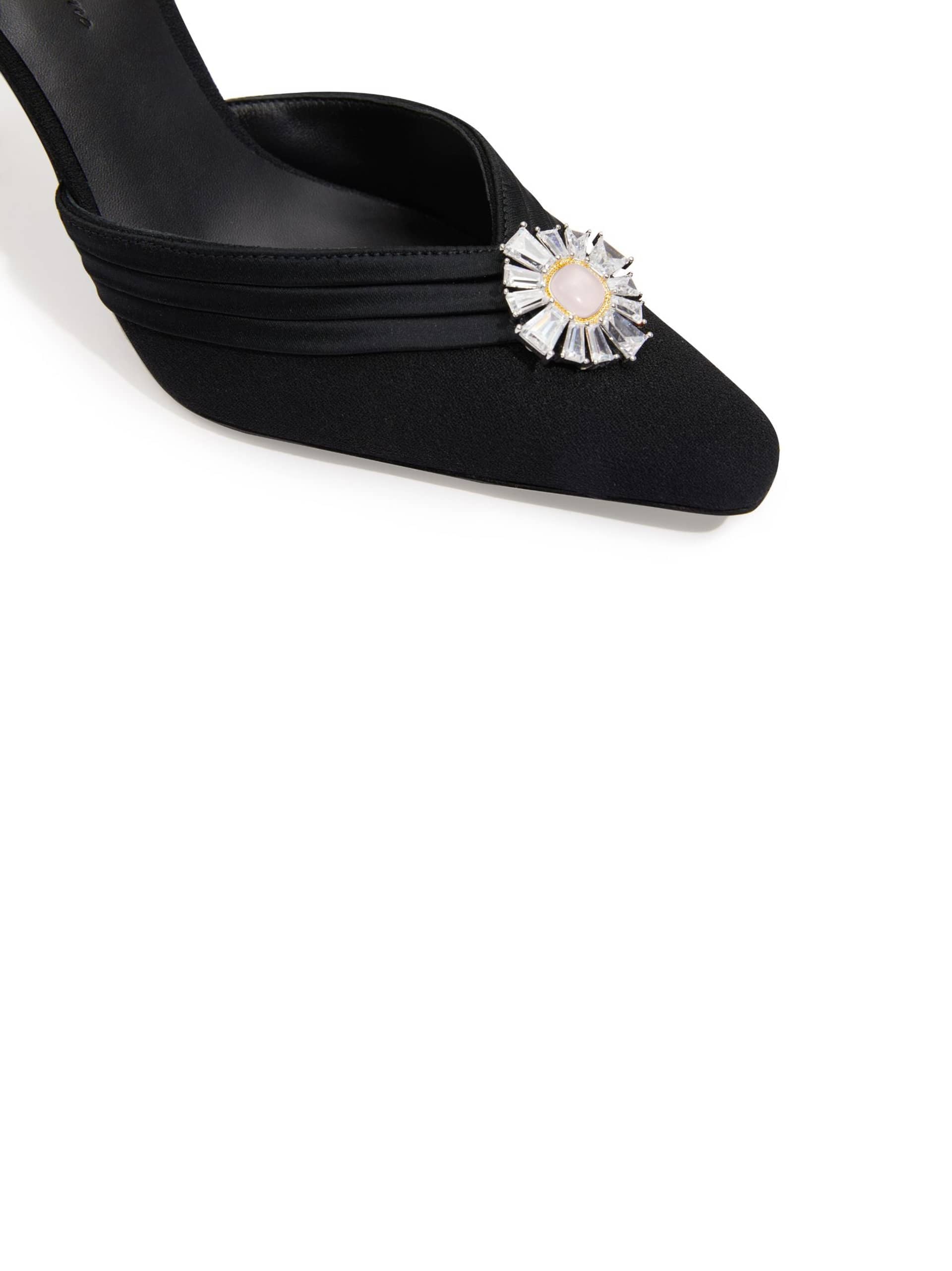 Diana Diamond Heels (Black) (Final Sale) in Black made by Nana Jacqueline
