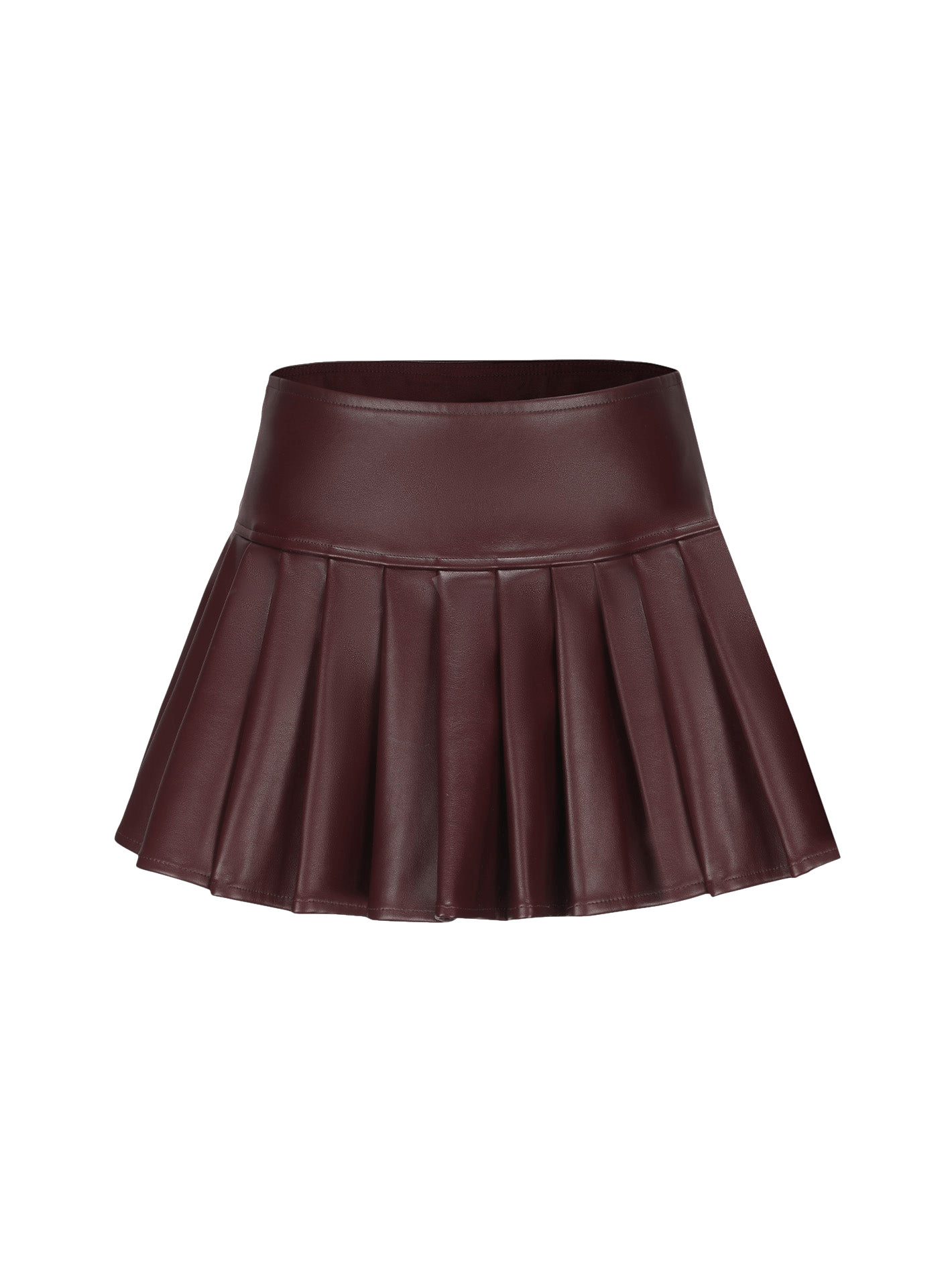 Mirabel Faux Leather Skirt (Brown) made by Nana Jacqueline