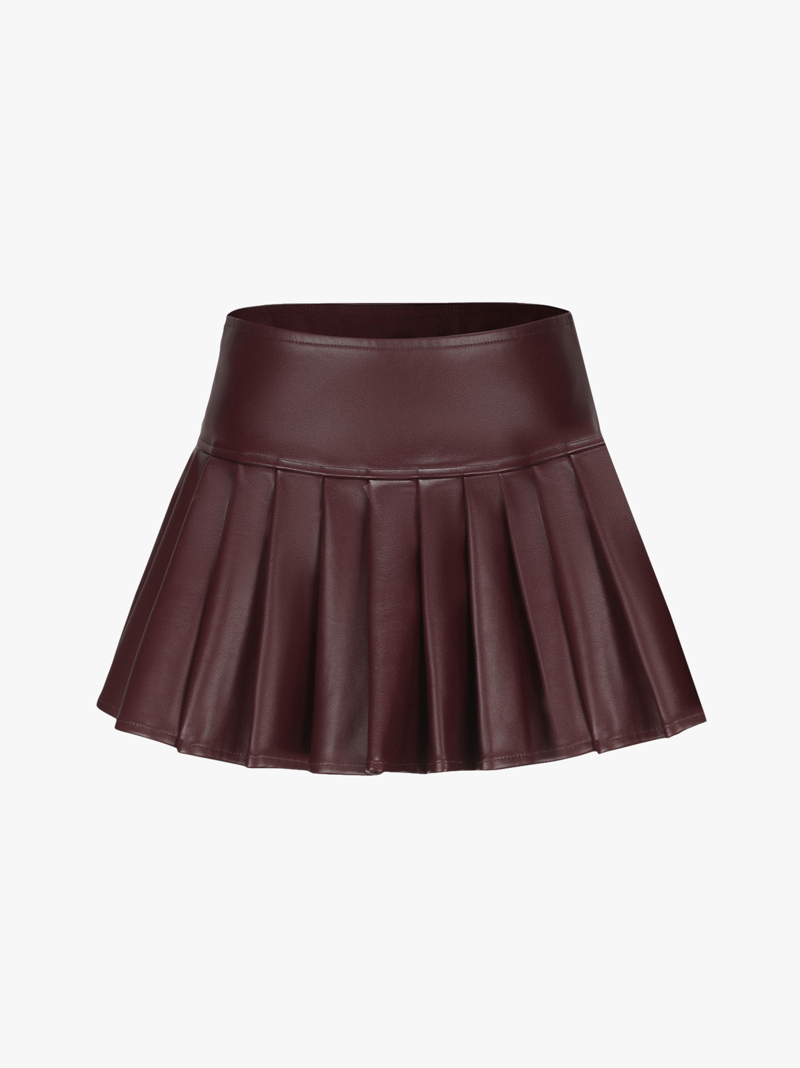 Mirabel Faux Leather Skirt (Brown) made by Nana Jacqueline