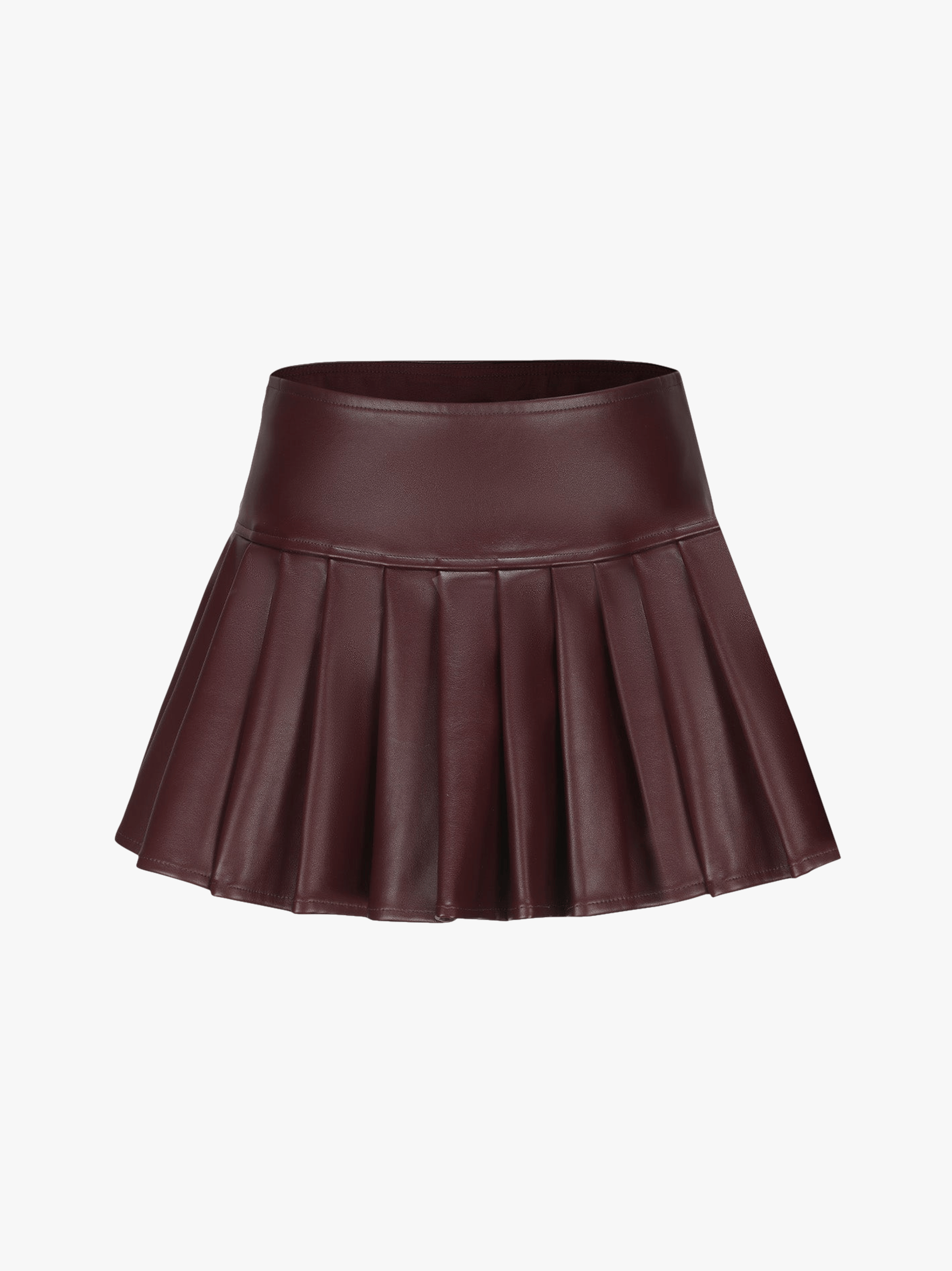 Mirabel Faux Leather Skirt (Brown) made by Nana Jacqueline