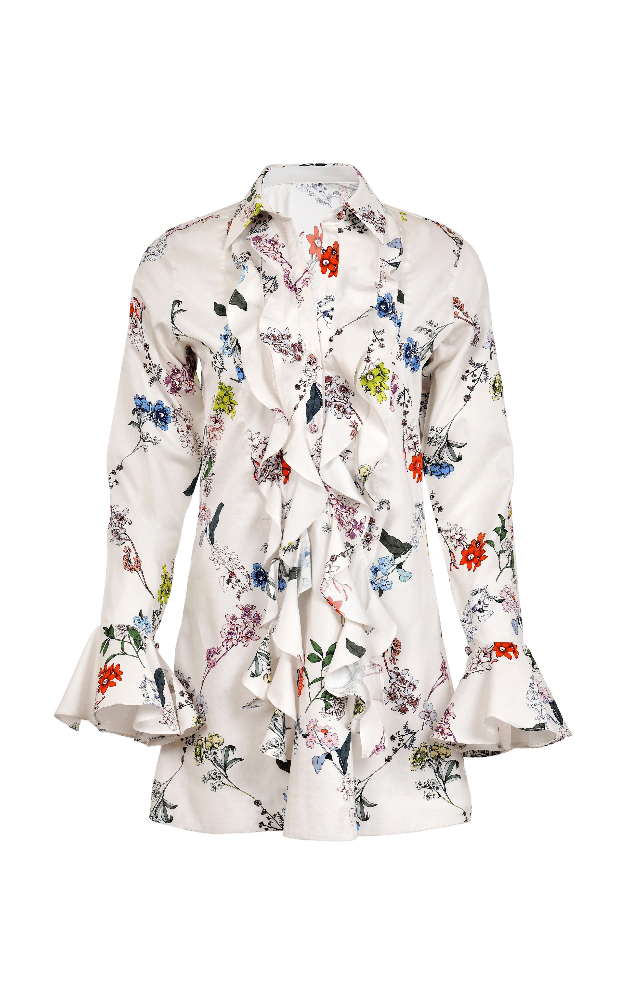 Cate Cotton Flowers Mini Dress made by Francesca Miranda