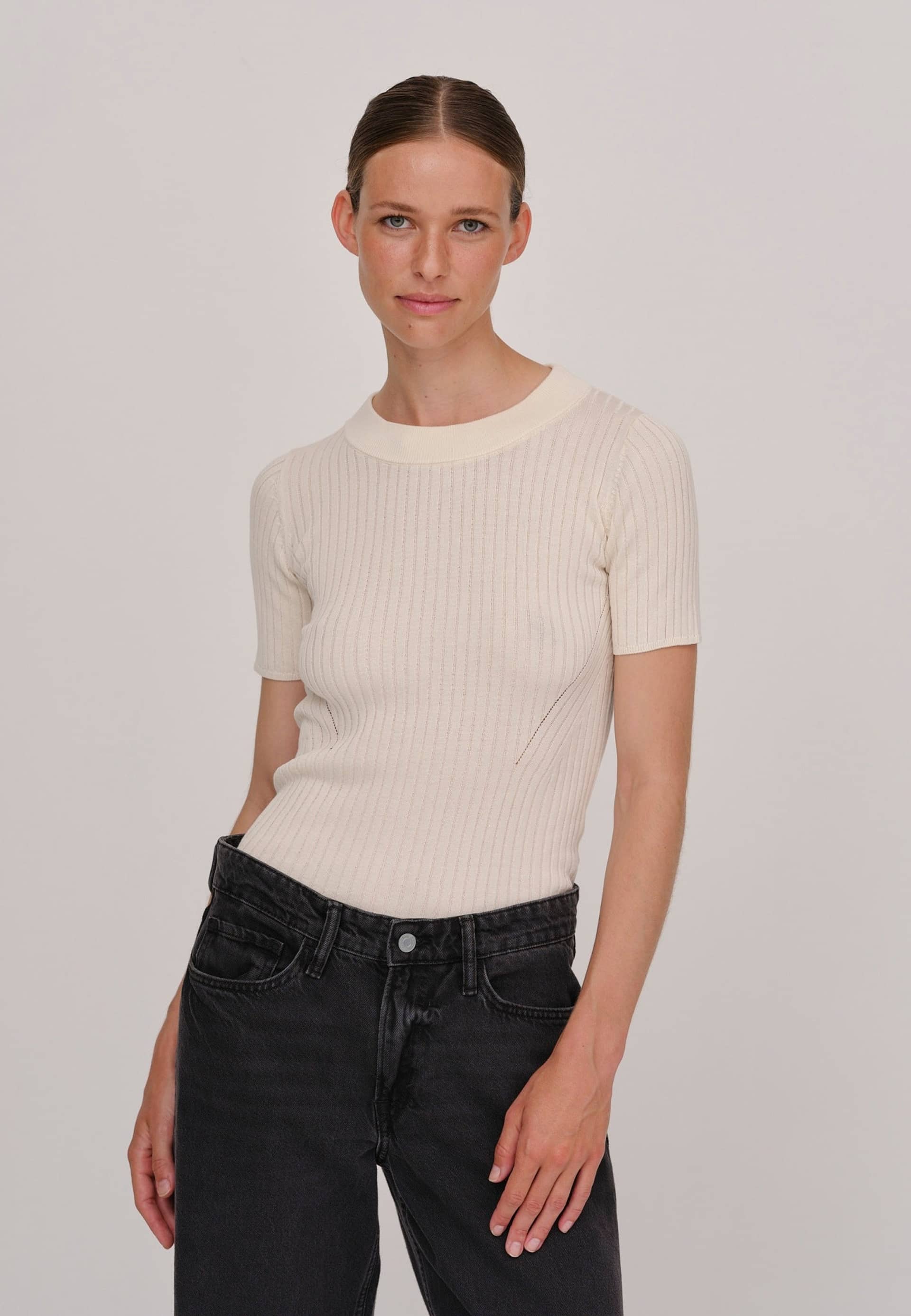 Doofy Knit Blouse - Off White made by HERSKIND