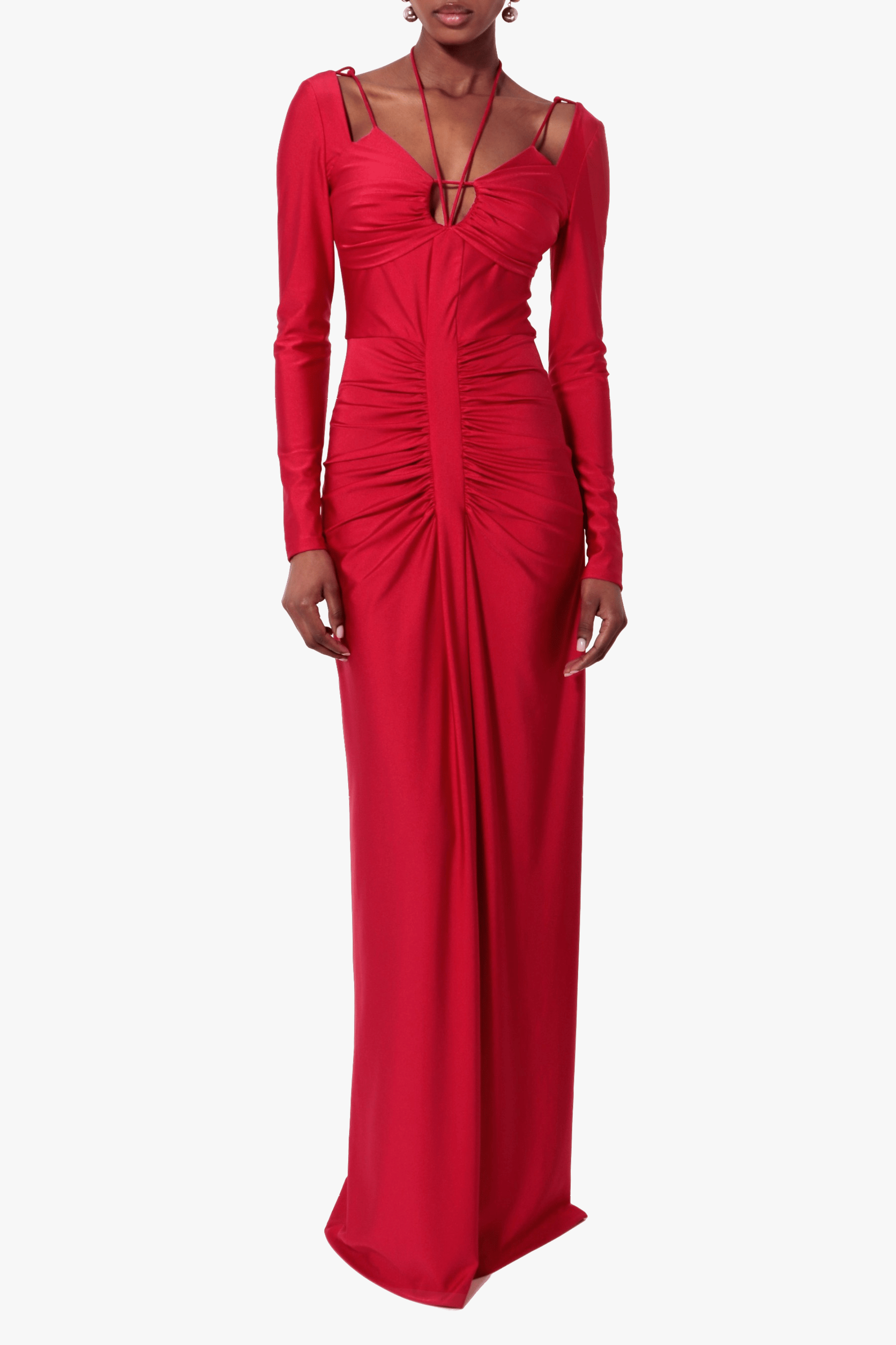 Dress Dianna Maxi Red made by HALEWSKI