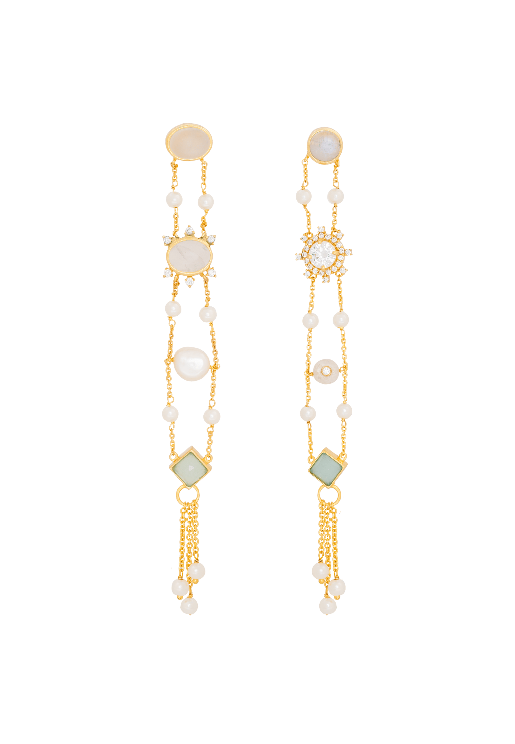 Pendientes Galatea Blancos made by Lavani Jewels