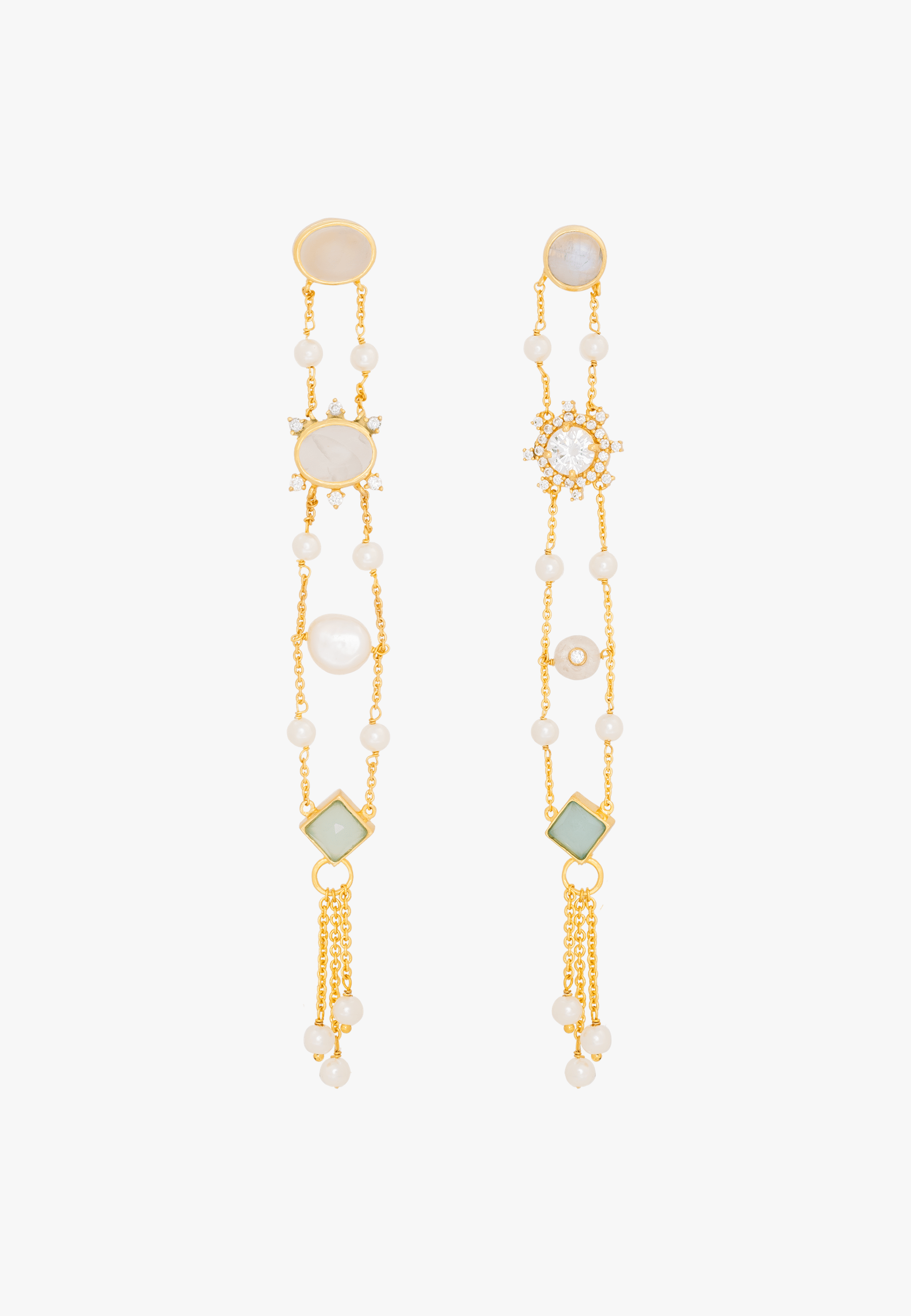 Pendientes Galatea Blancos made by Lavani Jewels