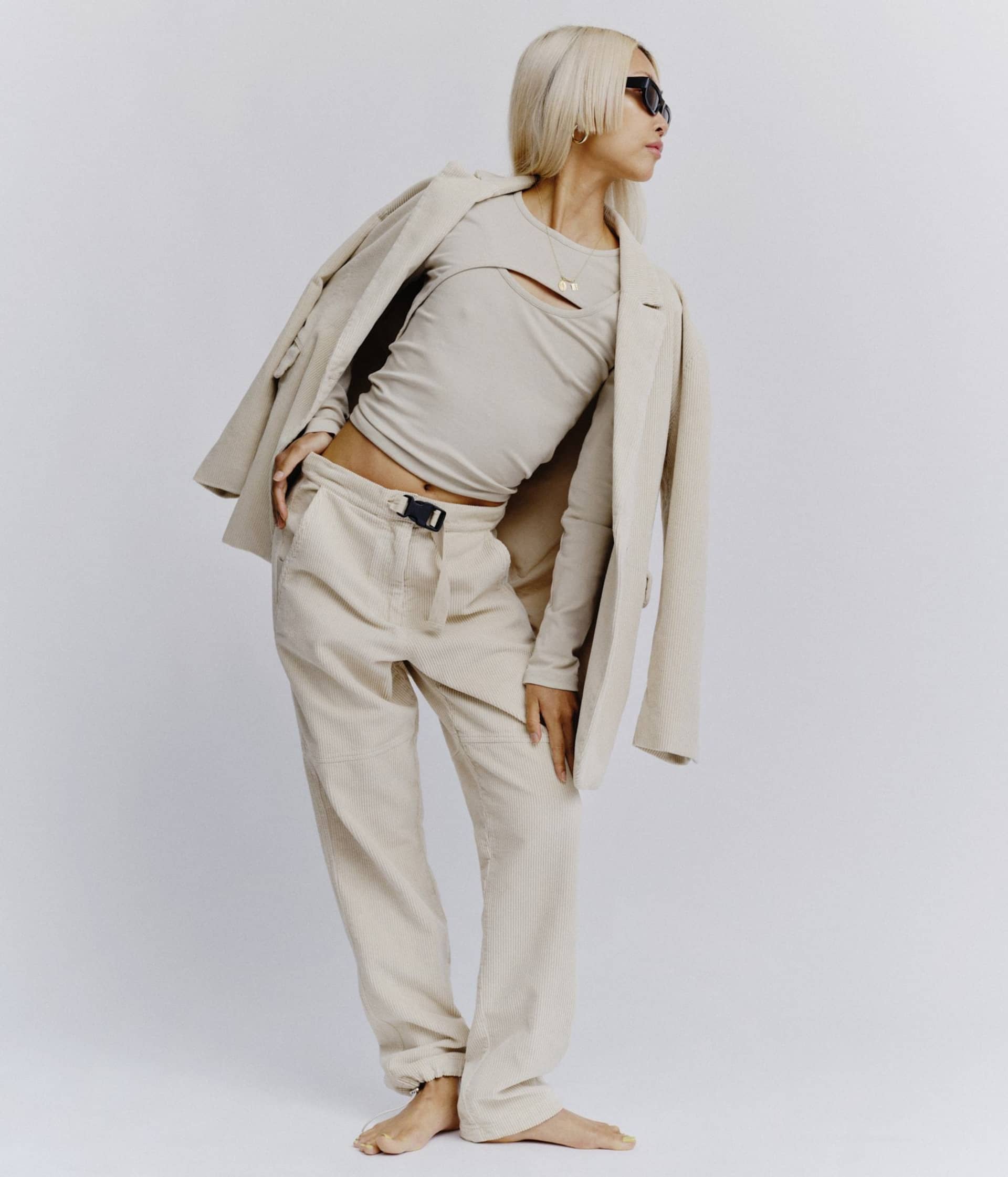 Just Blouse - Coffee in Beige made by HERSKIND