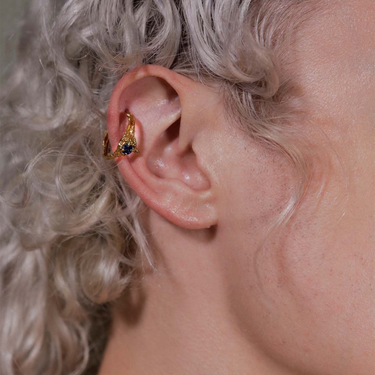 Ima Sapphire Earrings made by Loveness Lee