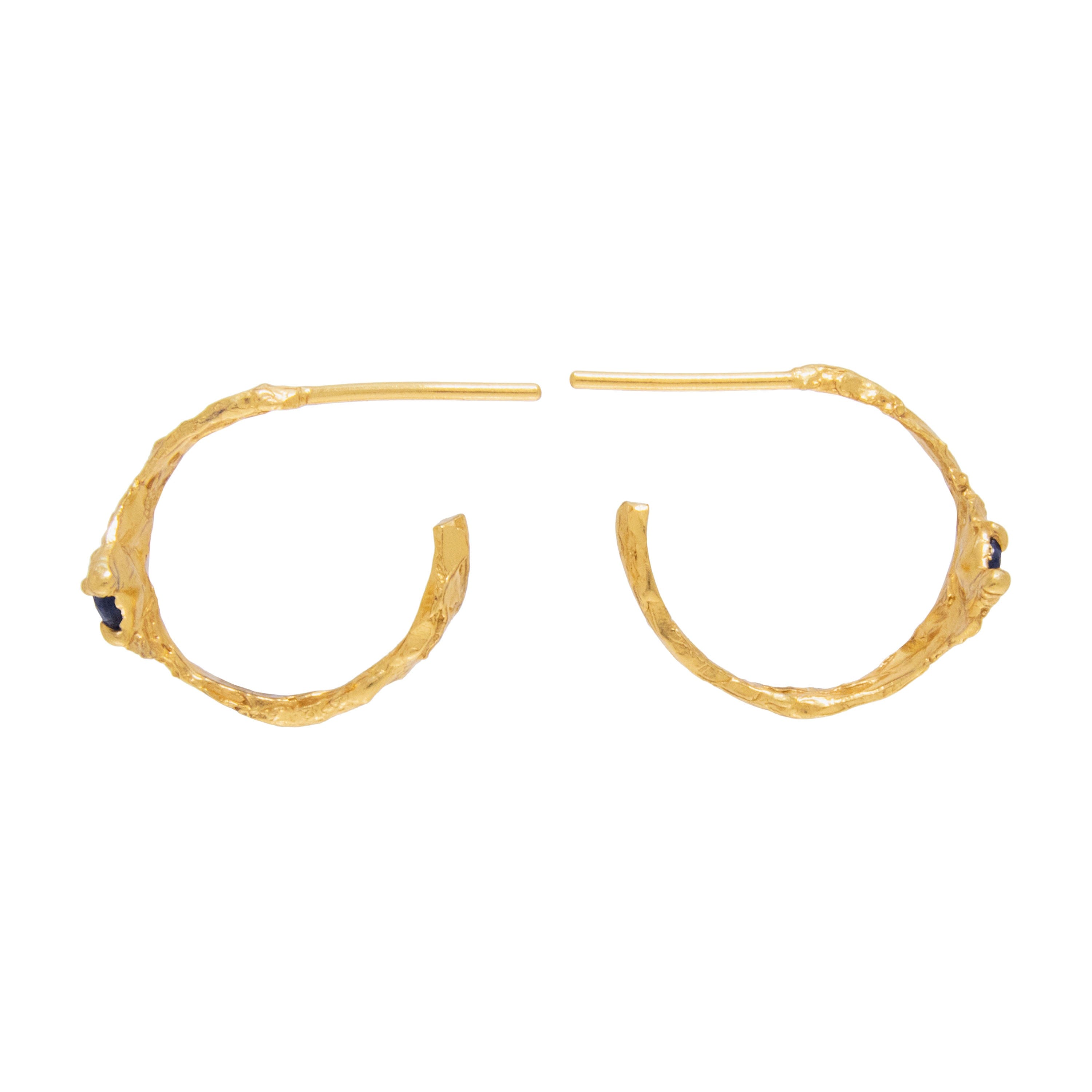 Ima Sapphire Earrings made by Loveness Lee