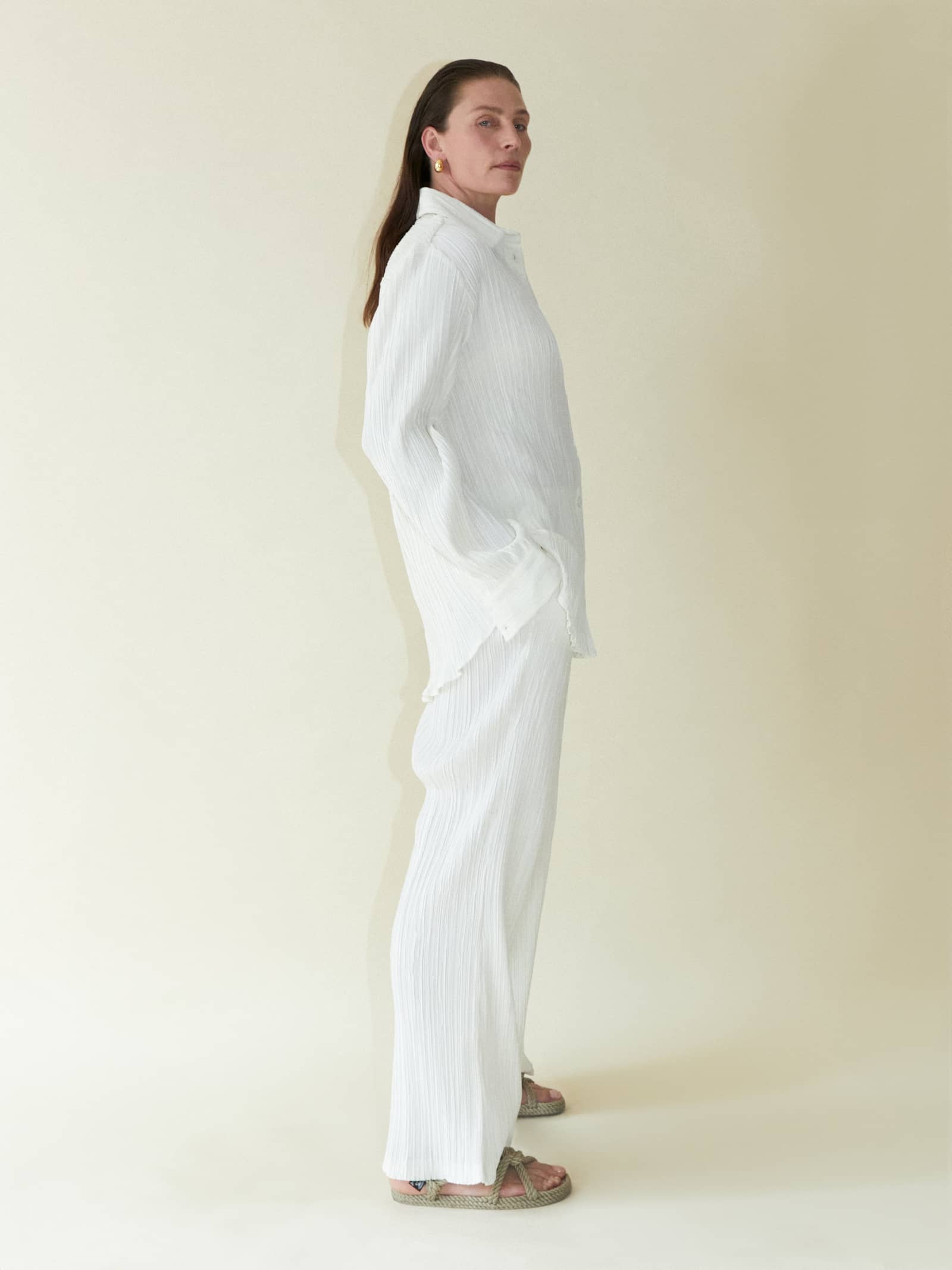 Tree Bark Classic Shirt - Ivory made by CAHAYA STUDIOS