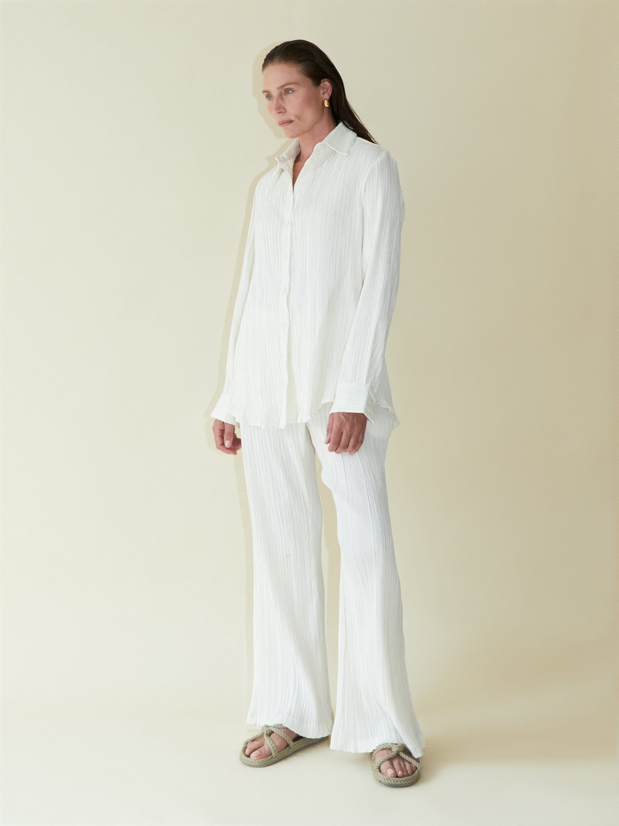 Tree Bark Classic Shirt - Ivory made by CAHAYA STUDIOS