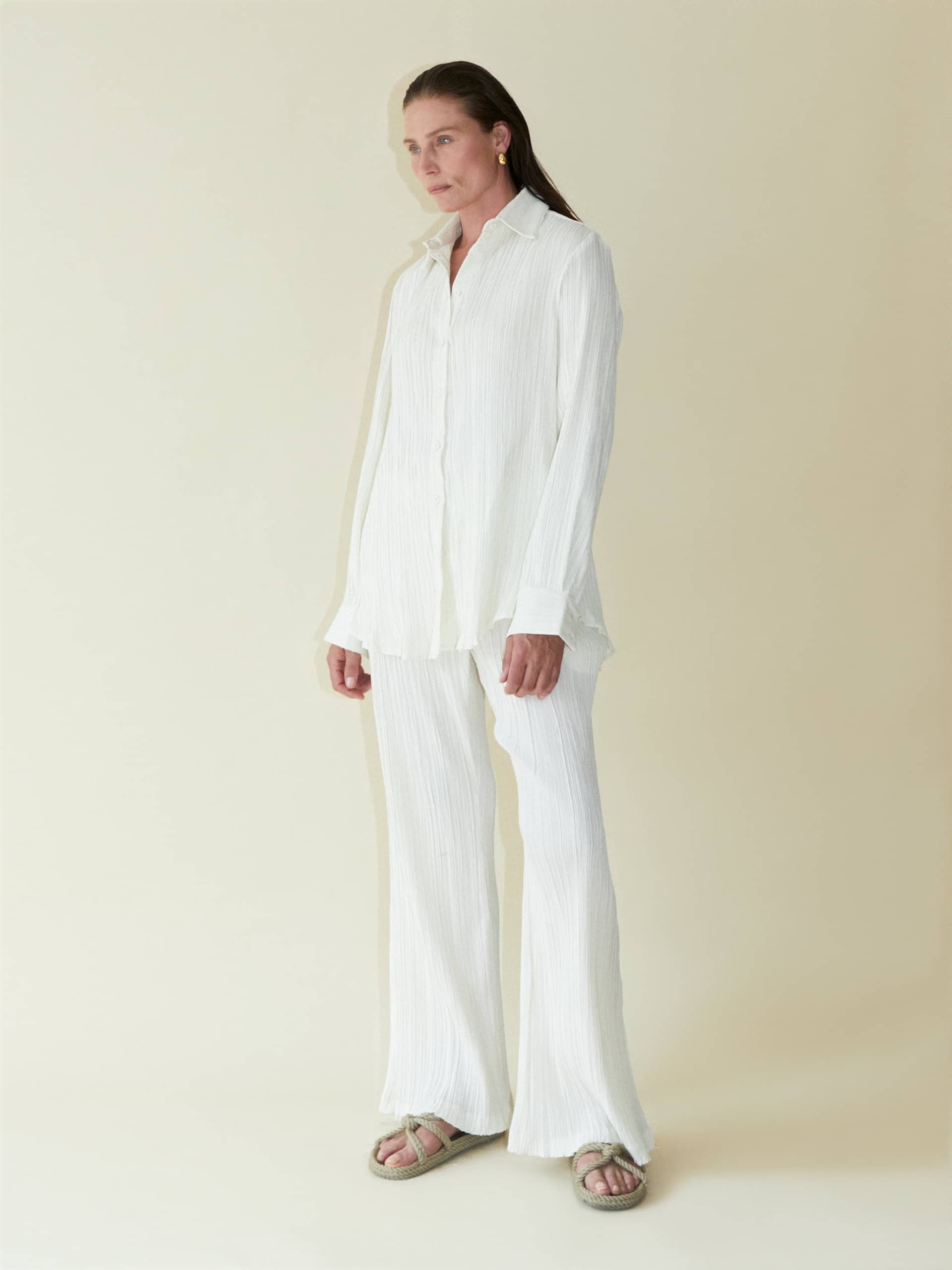 Tree Bark Classic Shirt - Ivory made by CAHAYA STUDIOS