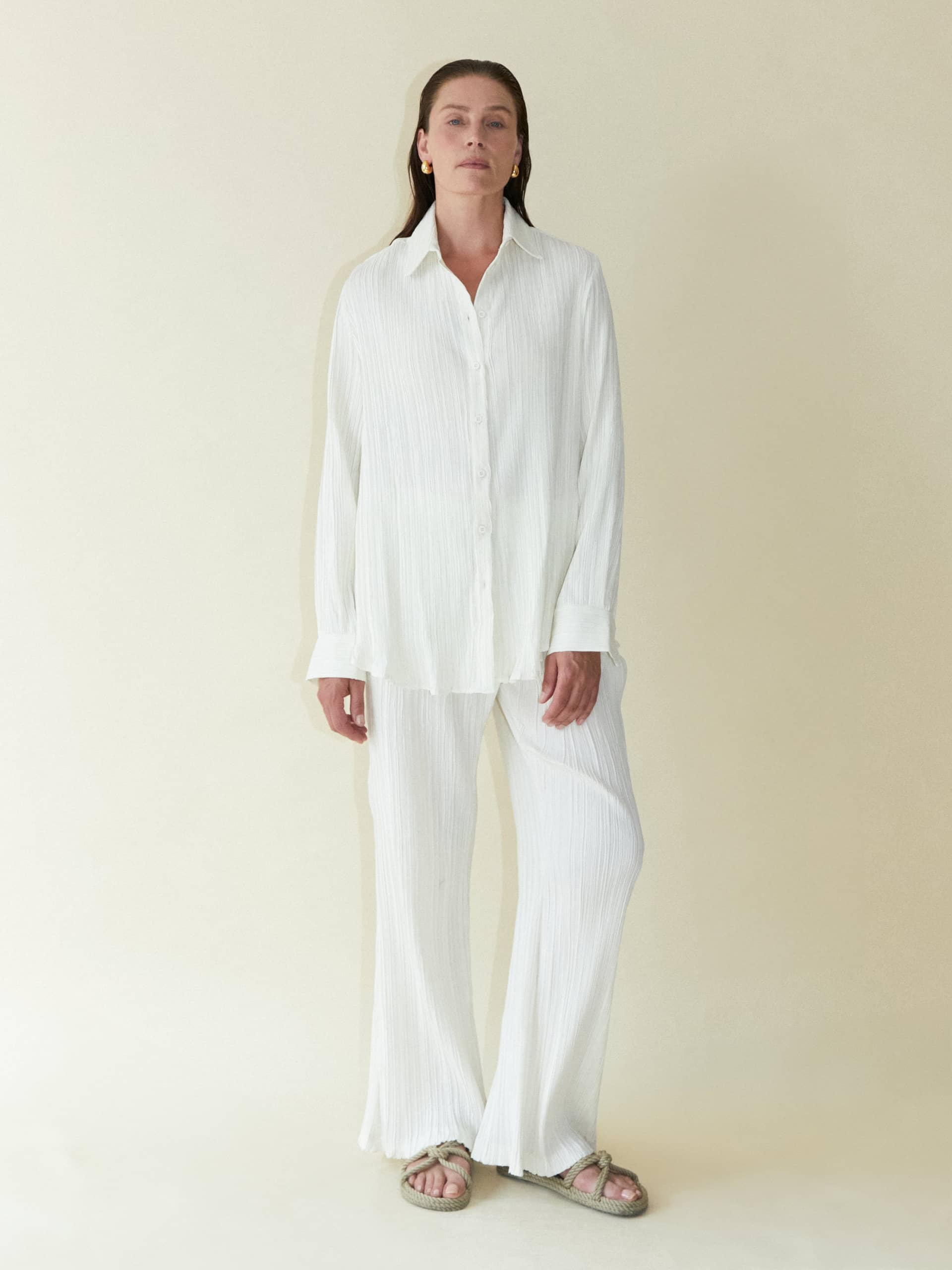 Tree Bark Classic Shirt - Ivory made by CAHAYA STUDIOS