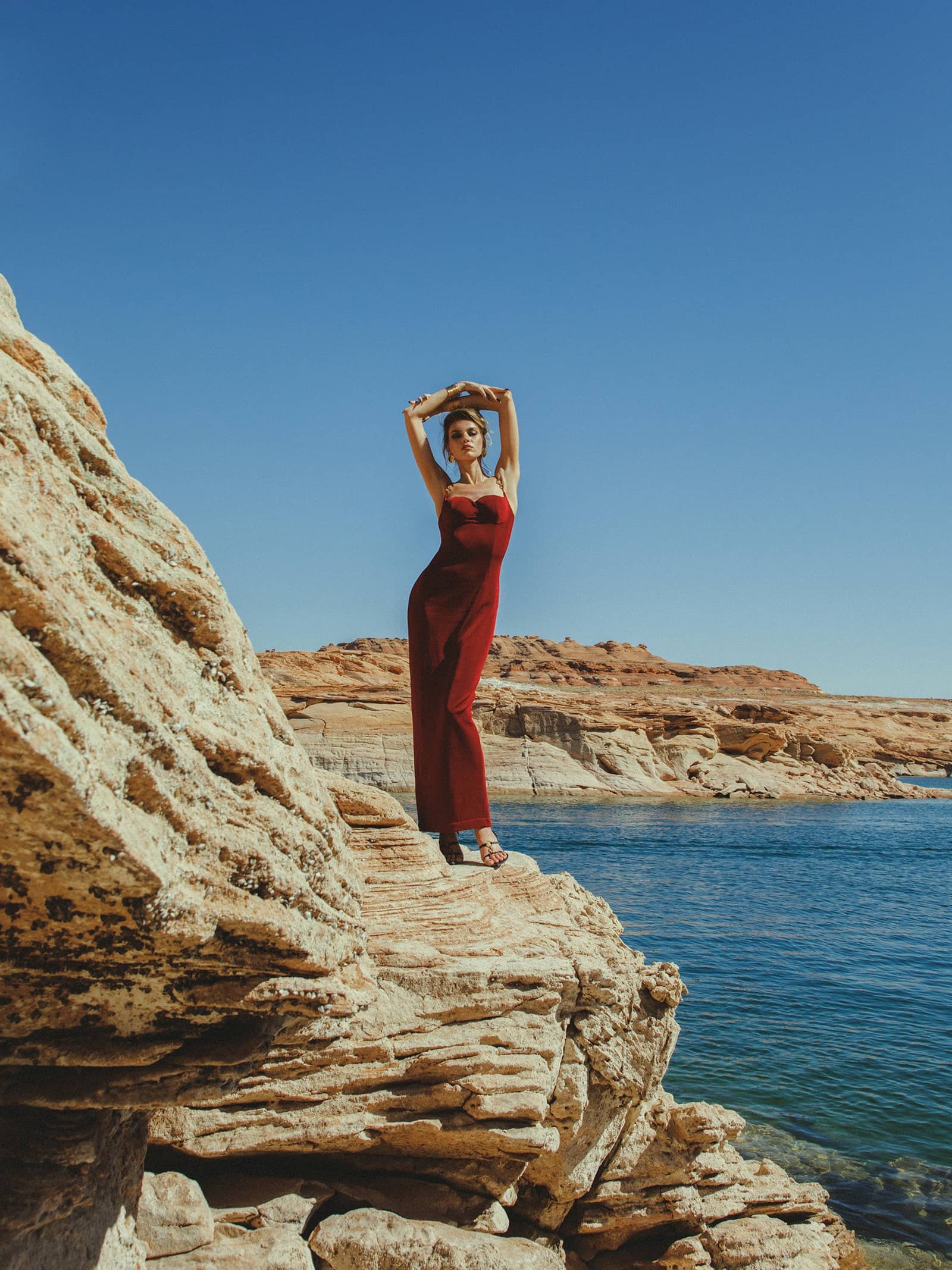 Gigi Dress (Red) in Red made by Nana Jacqueline