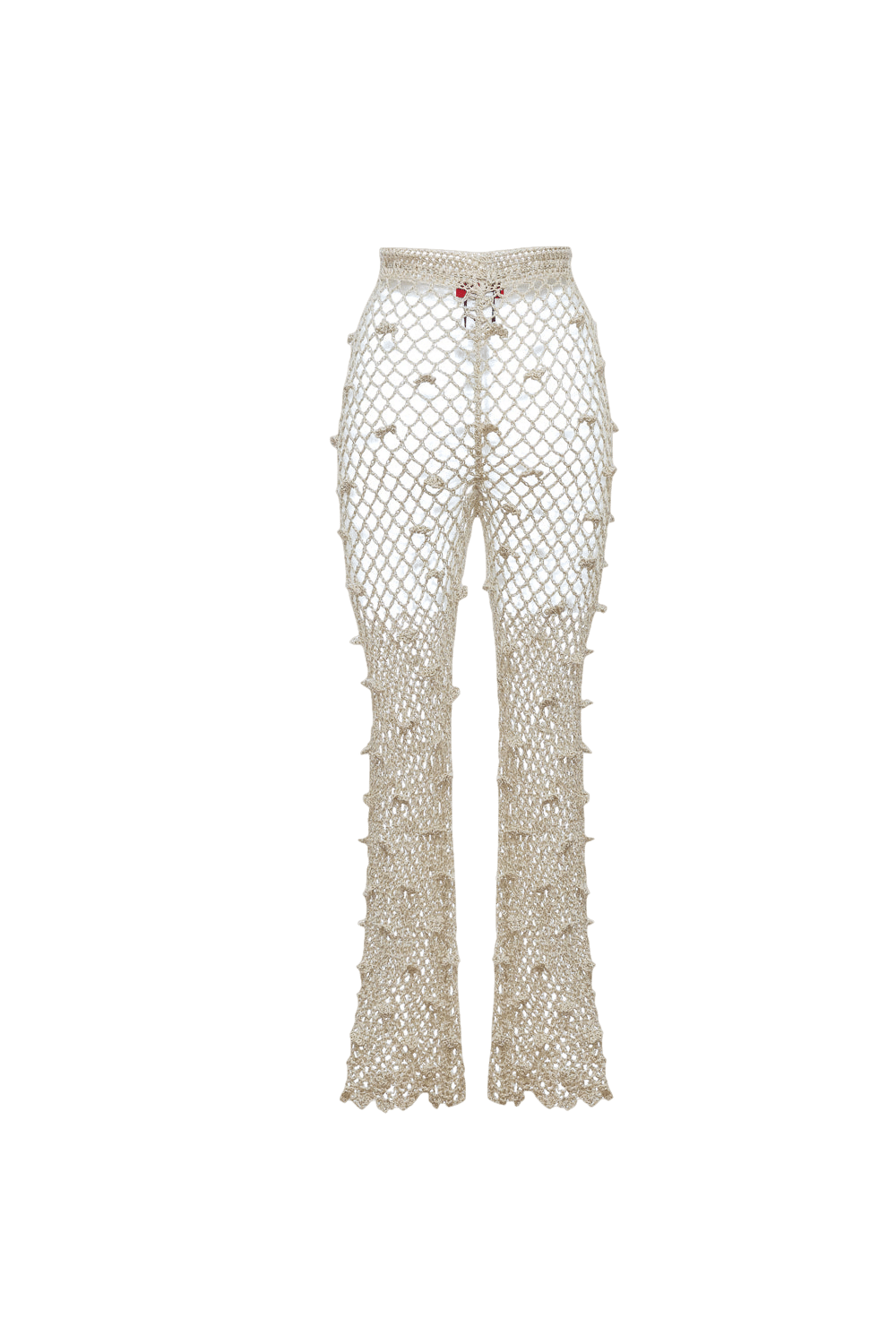 Metallic Handmade Crochet Pants made by ANDREEVA