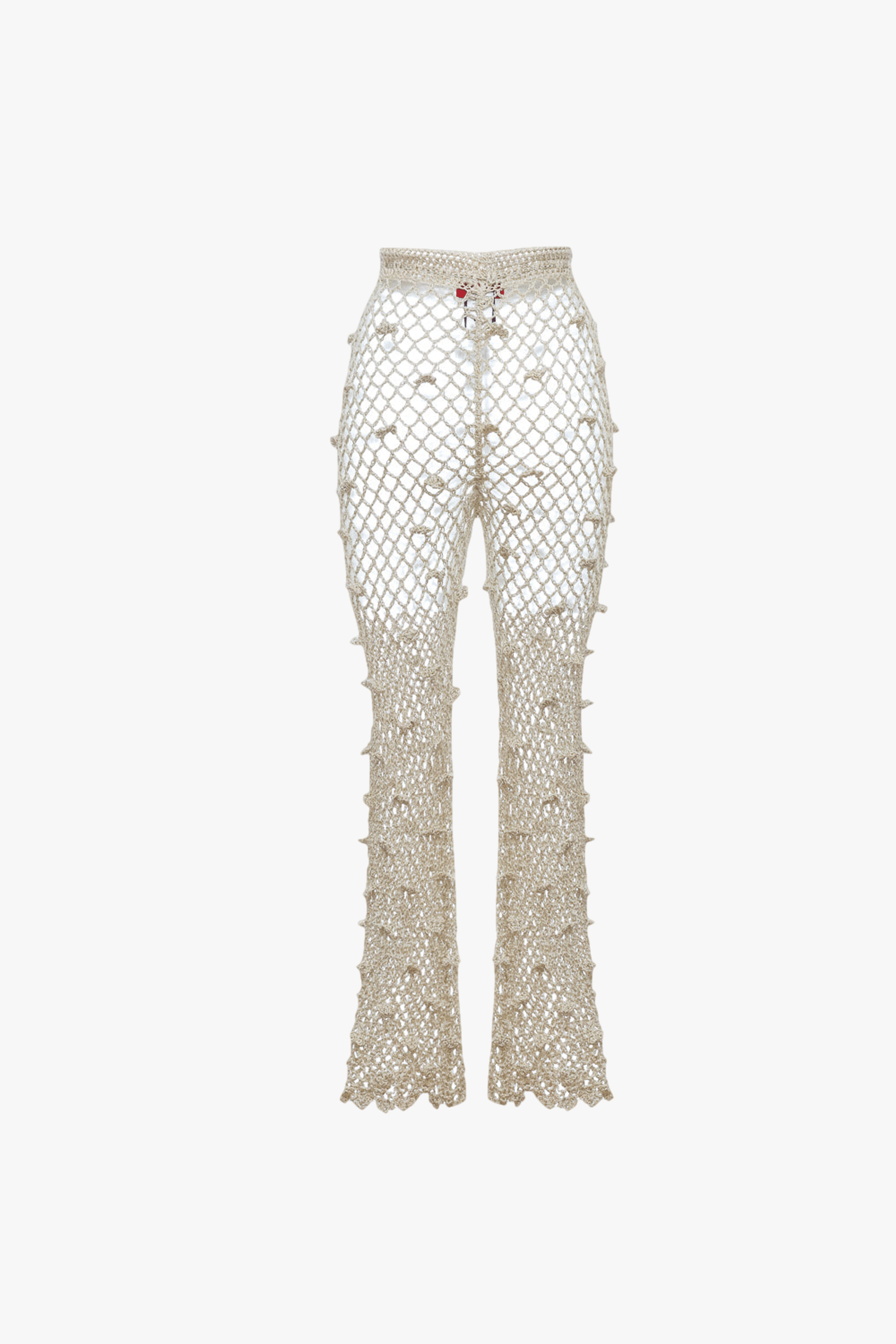 Metallic Handmade Crochet Pants made by ANDREEVA
