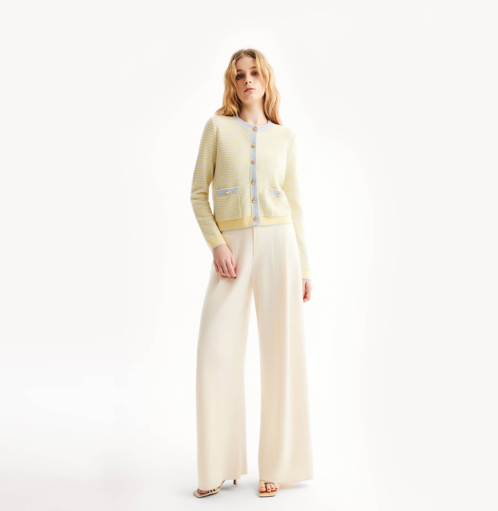 MULTICOLOR STRIPED CARDIGAN made by CRUSH Collection