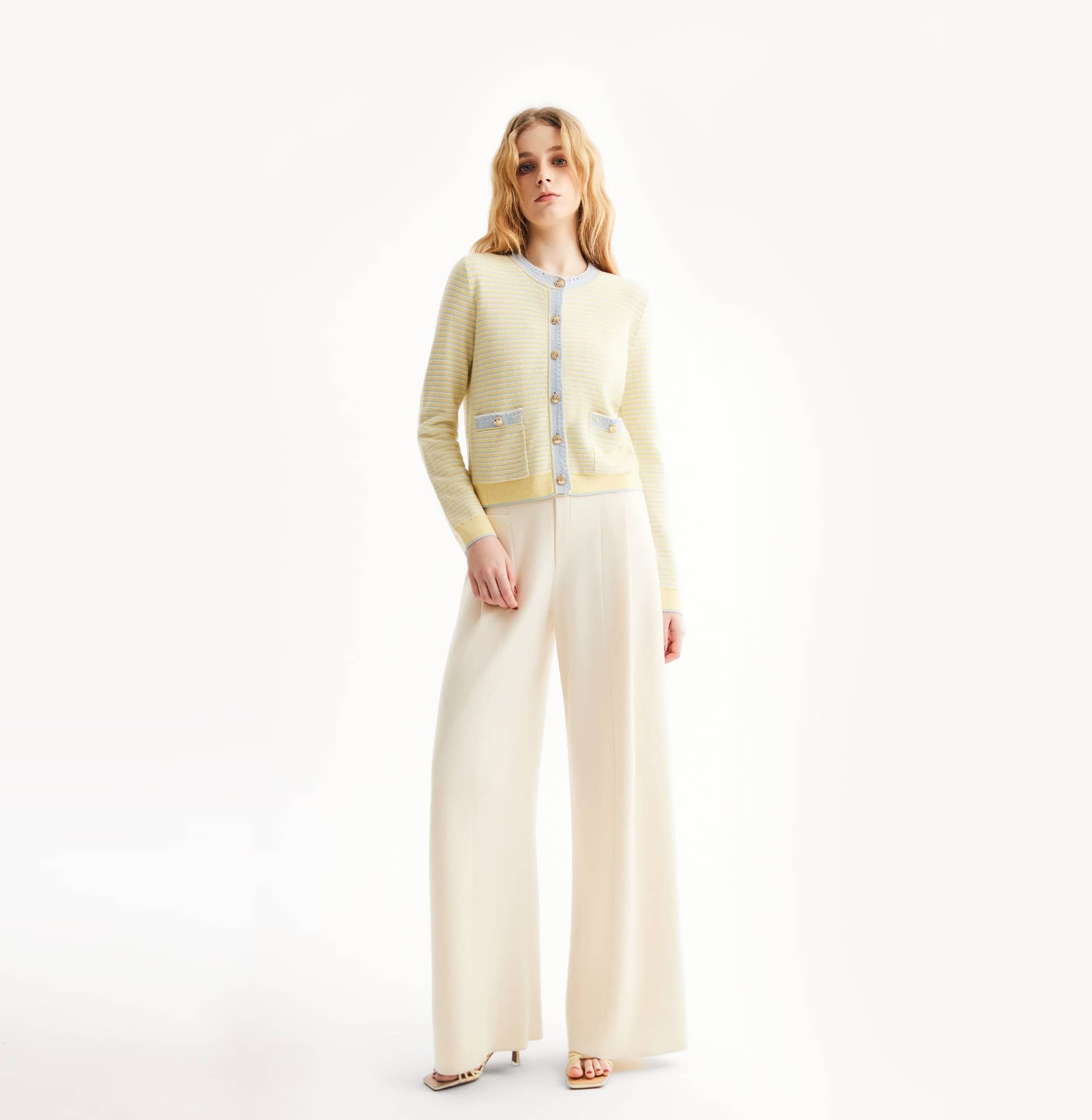 MULTICOLOR STRIPED CARDIGAN made by CRUSH Collection