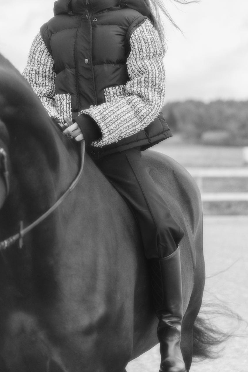 Tweed Puffer Jacket and Vest made by CLOEYS