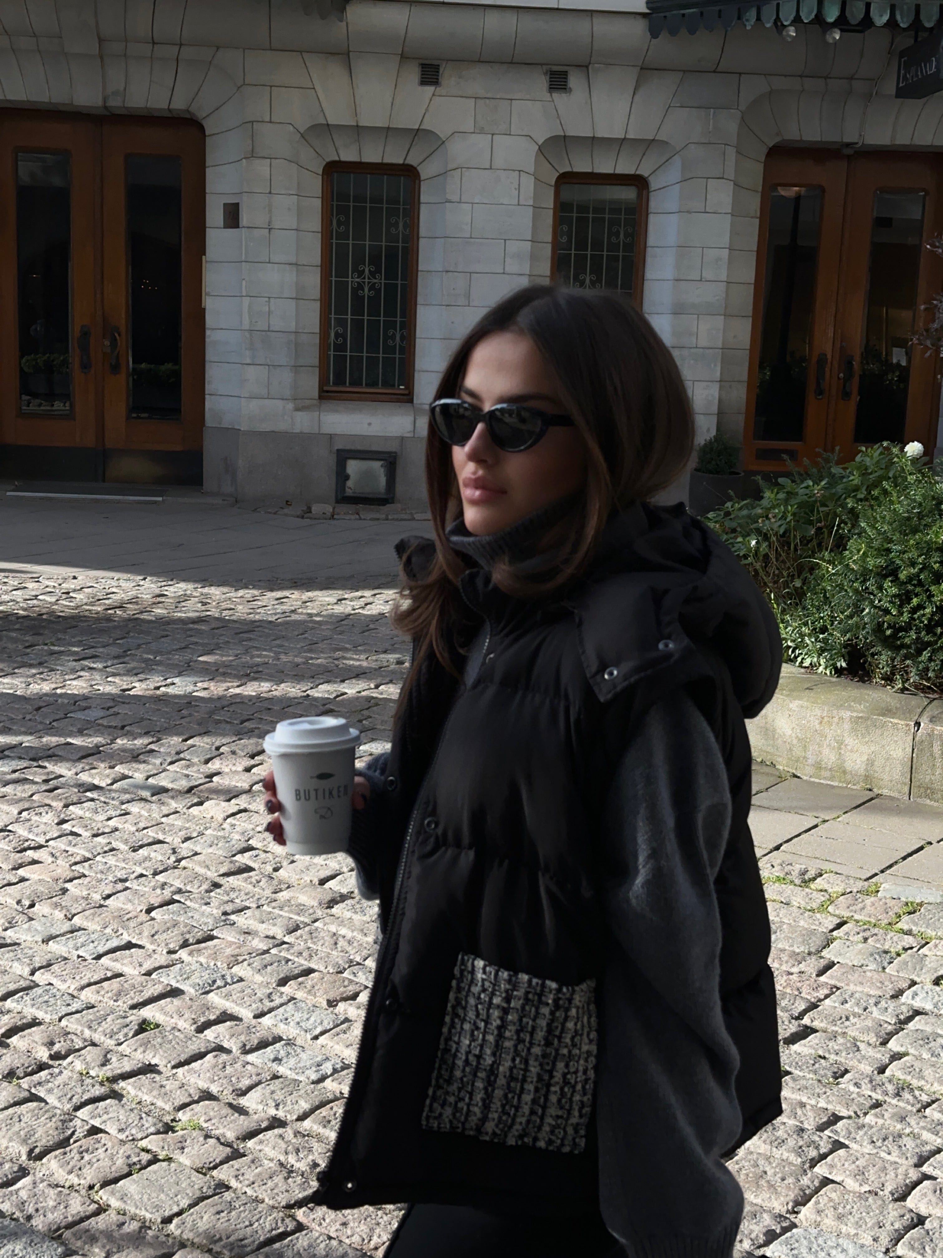 Tweed Puffer Jacket and Vest made by CLOEYS