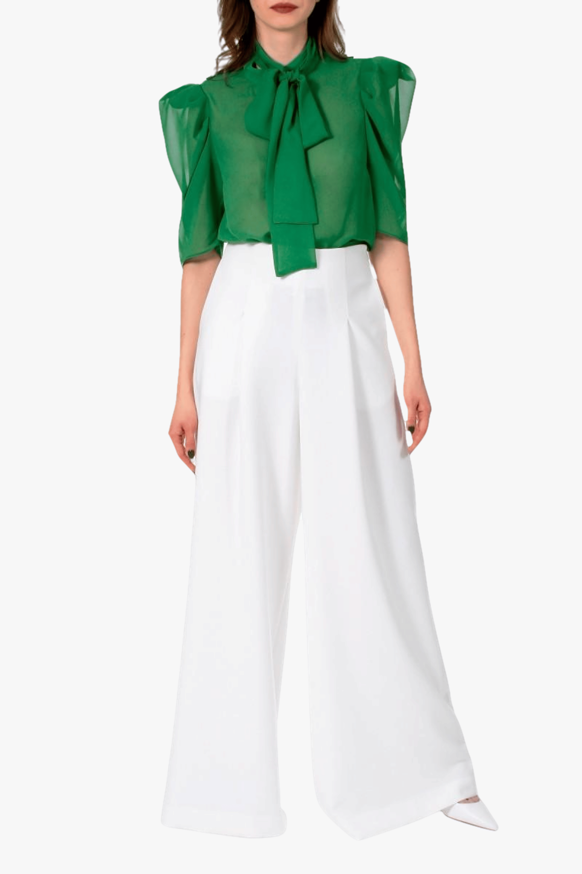 Pants Rebecca Cloud Dancer made by HALEWSKI