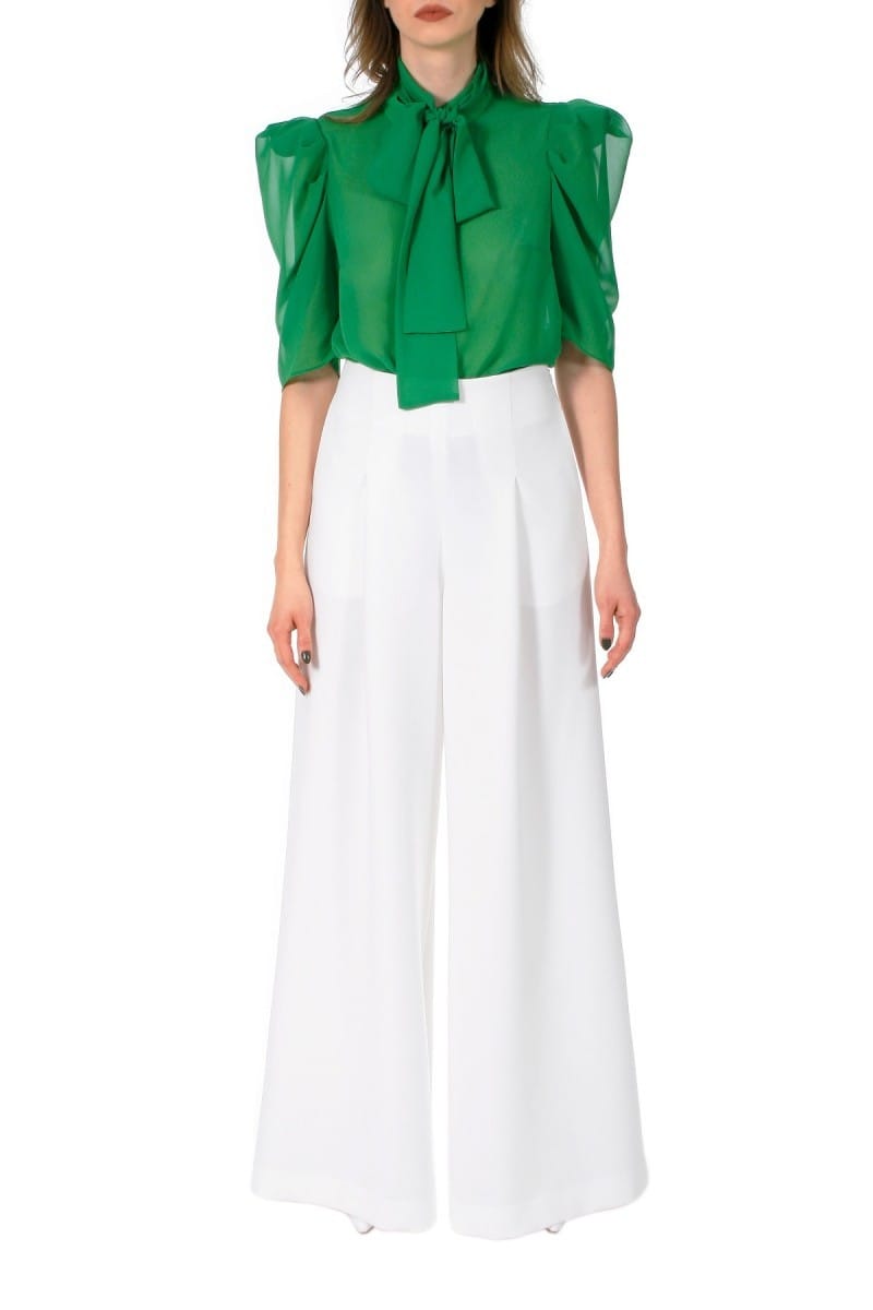 Pants Rebecca Cloud Dancer made by HALEWSKI