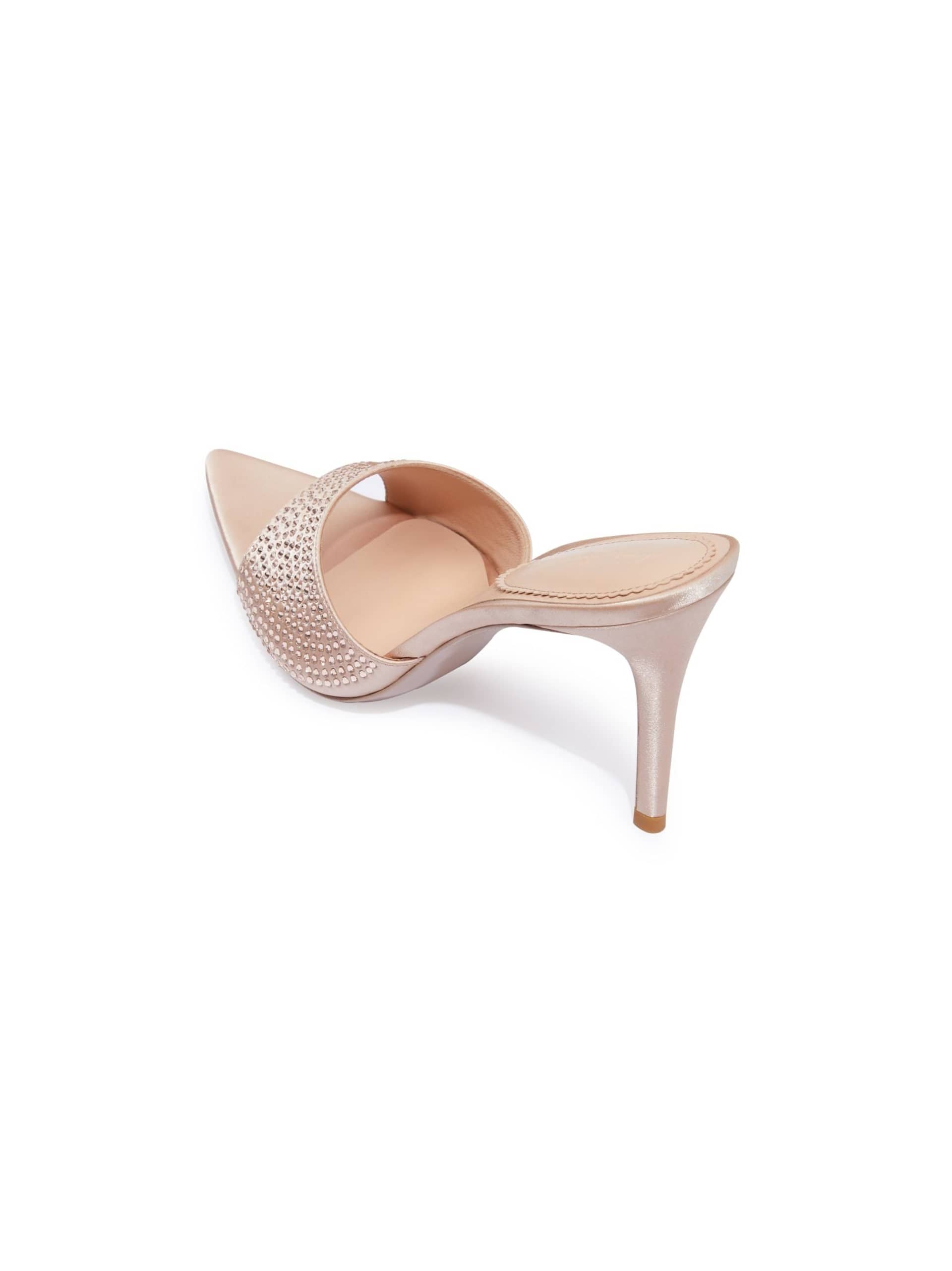 Kate Diamond Heels (Champagne) in Beige made by Nana Jacqueline