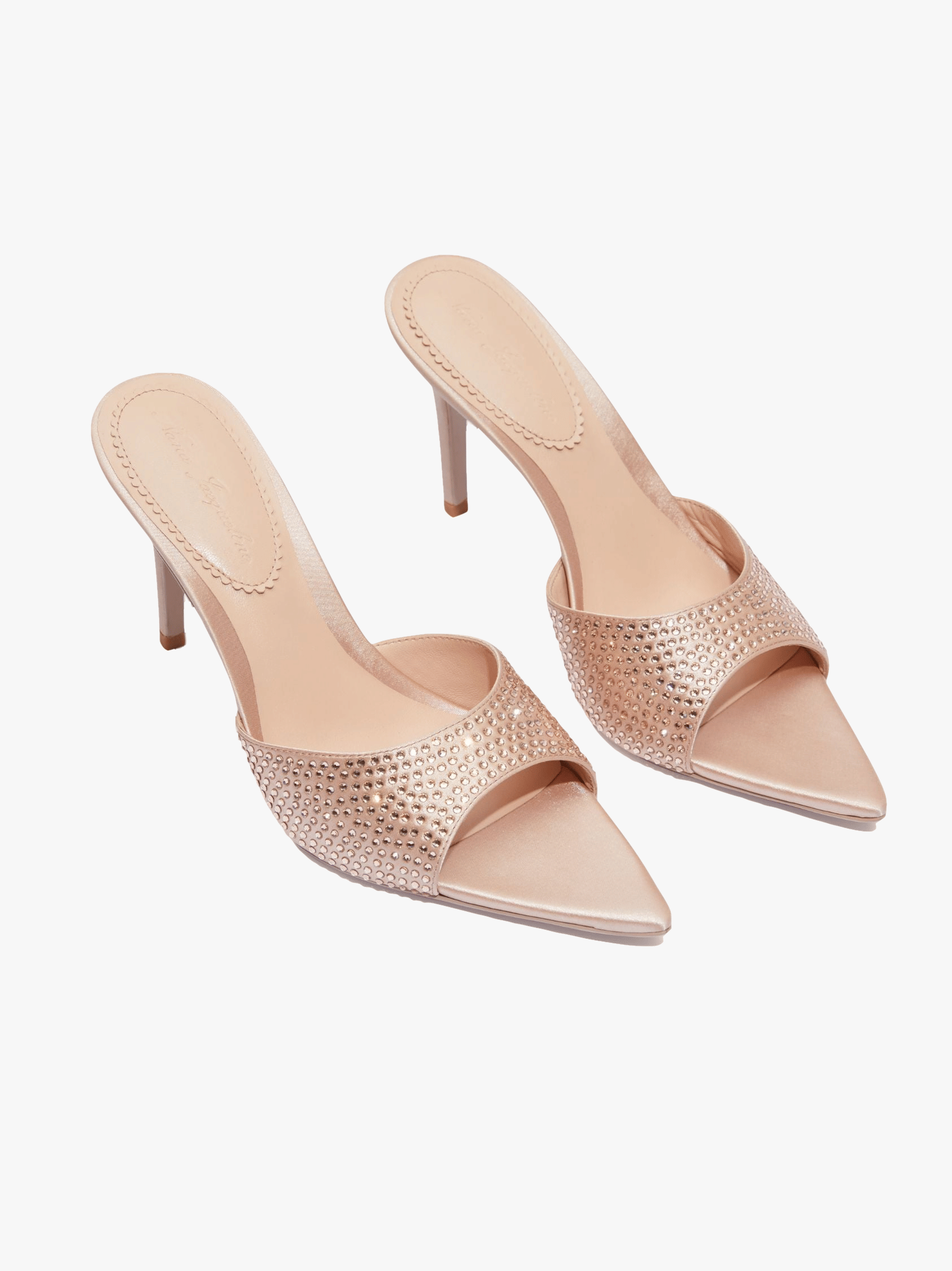Kate Diamond Heels (Champagne) in Beige made by Nana Jacqueline
