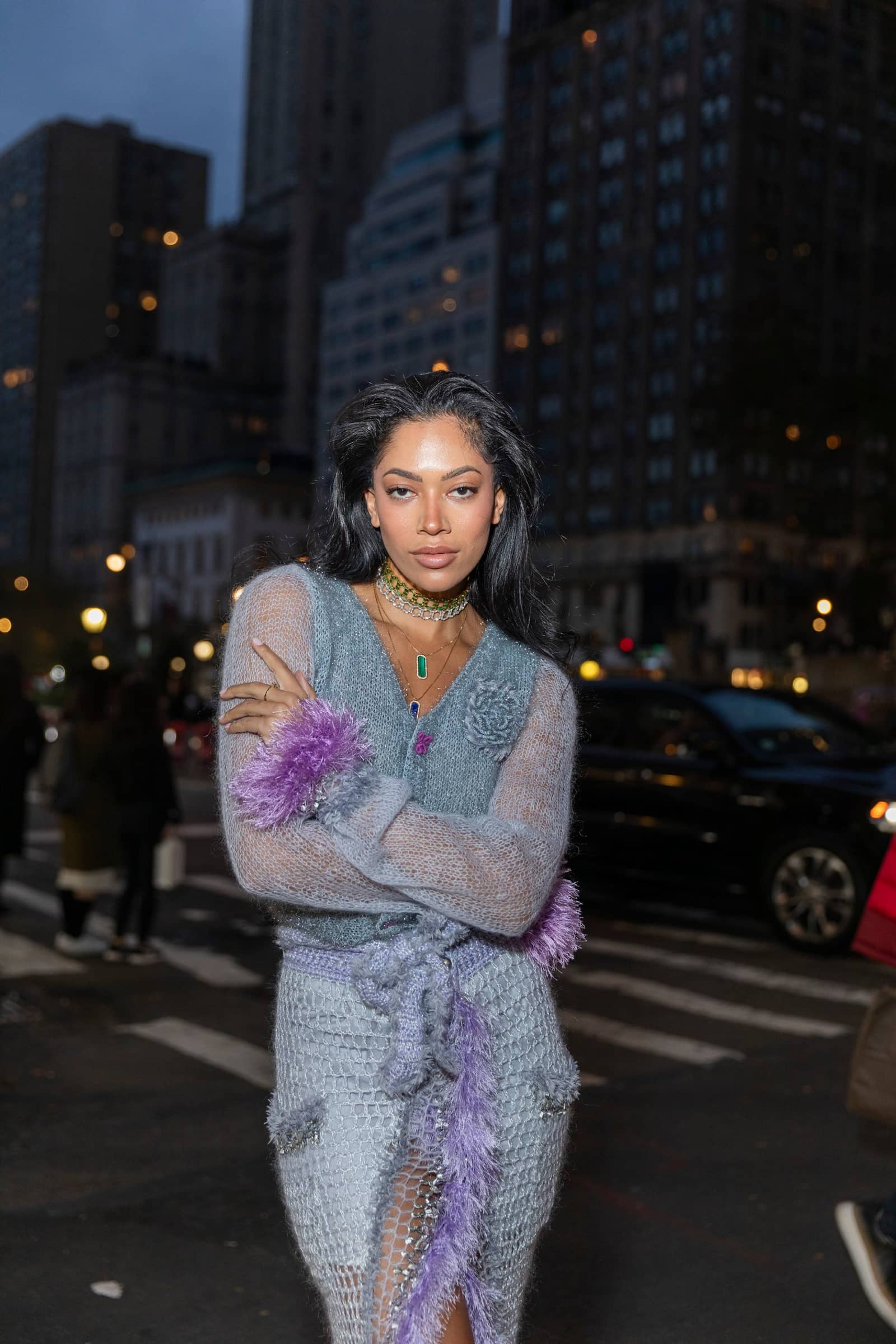 Grey Handmade Cashmere Knit Cardigan made by ANDREEVA